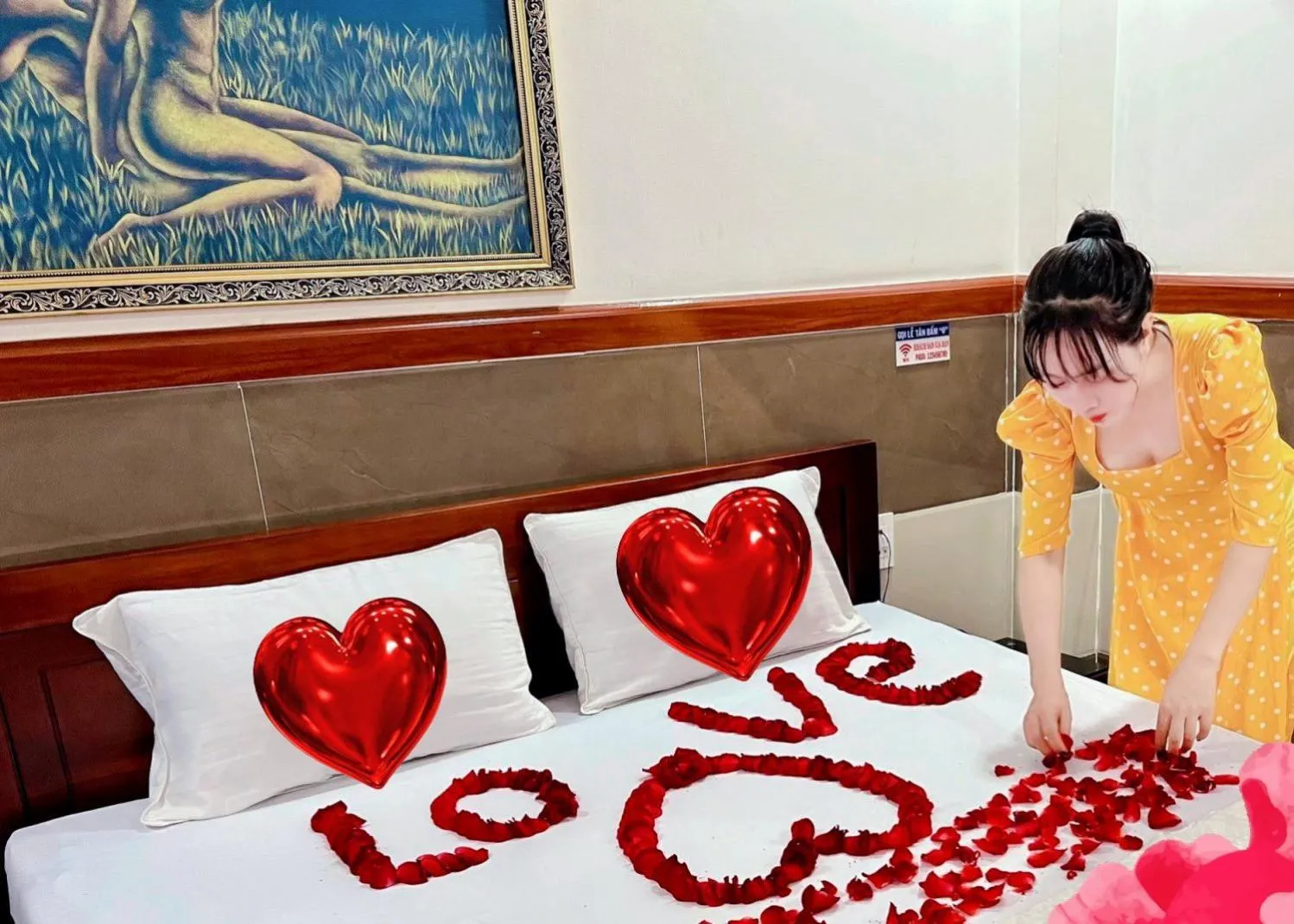 Bed in Gia Hân Hotel