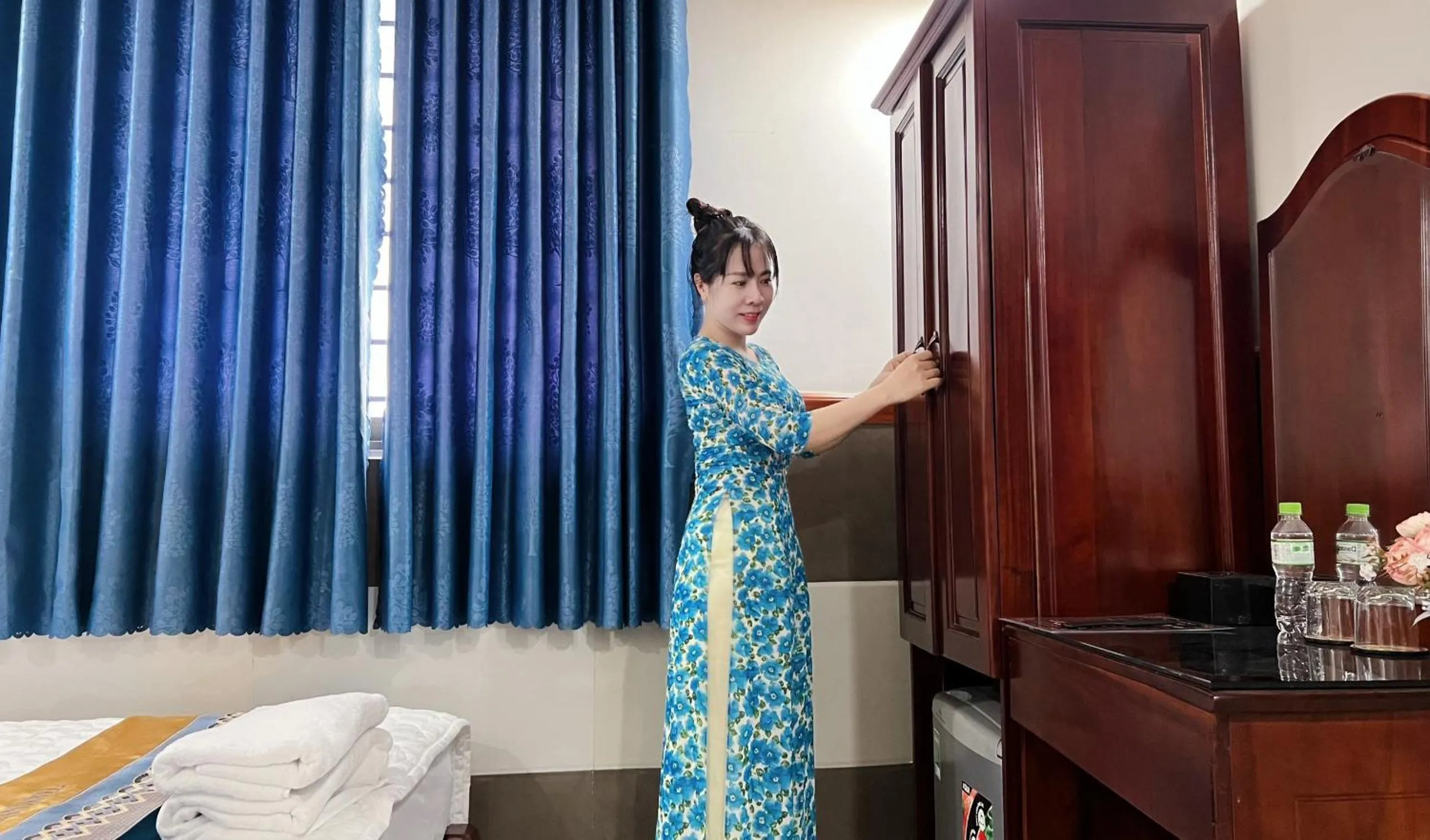Bed in Gia Hân Hotel