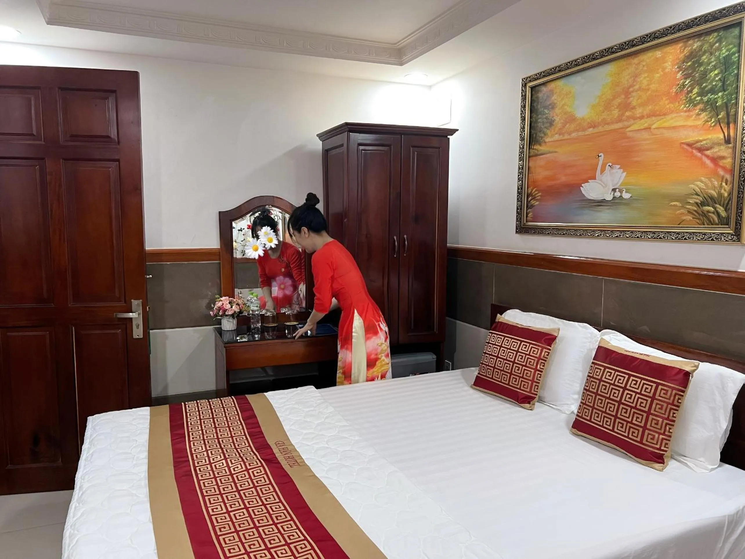 Bed in Gia Hân Hotel