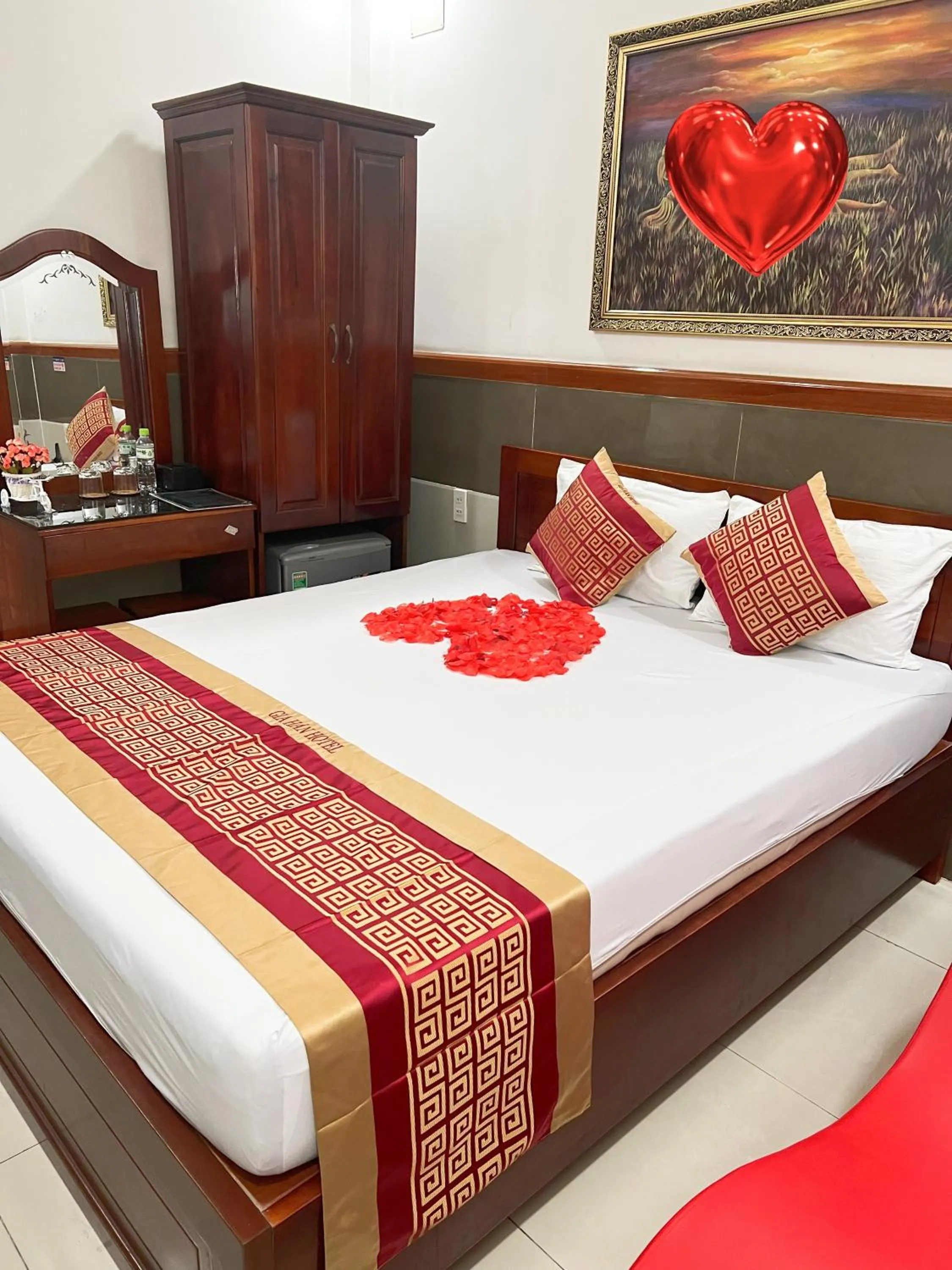 Bed in Gia Hân Hotel