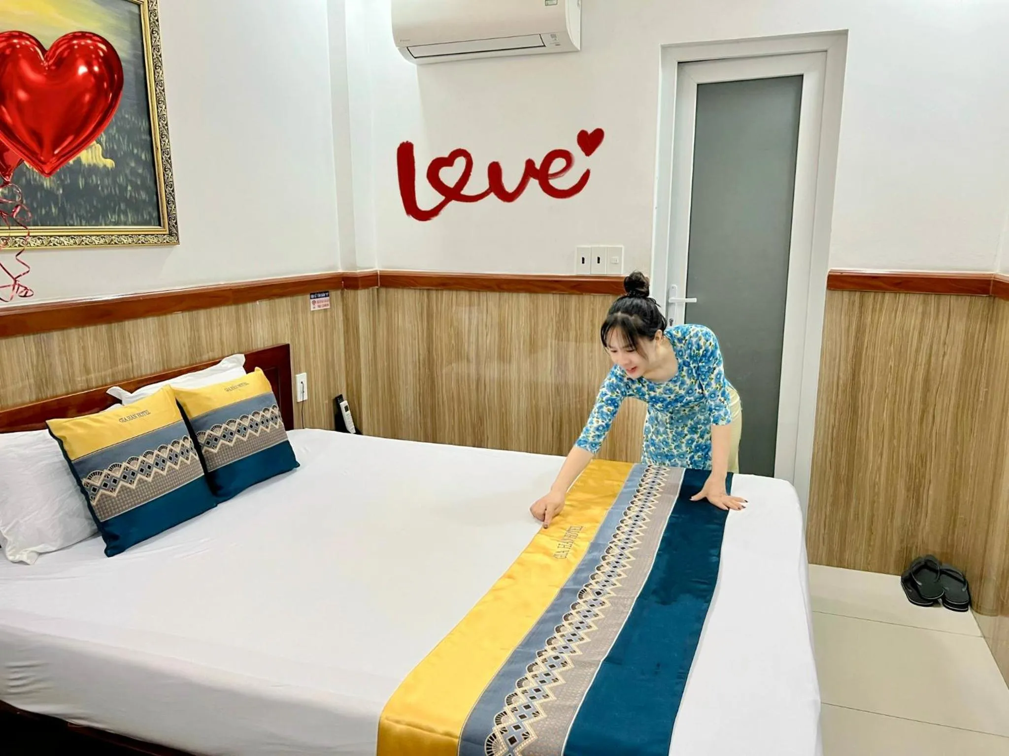 Bed in Gia Hân Hotel