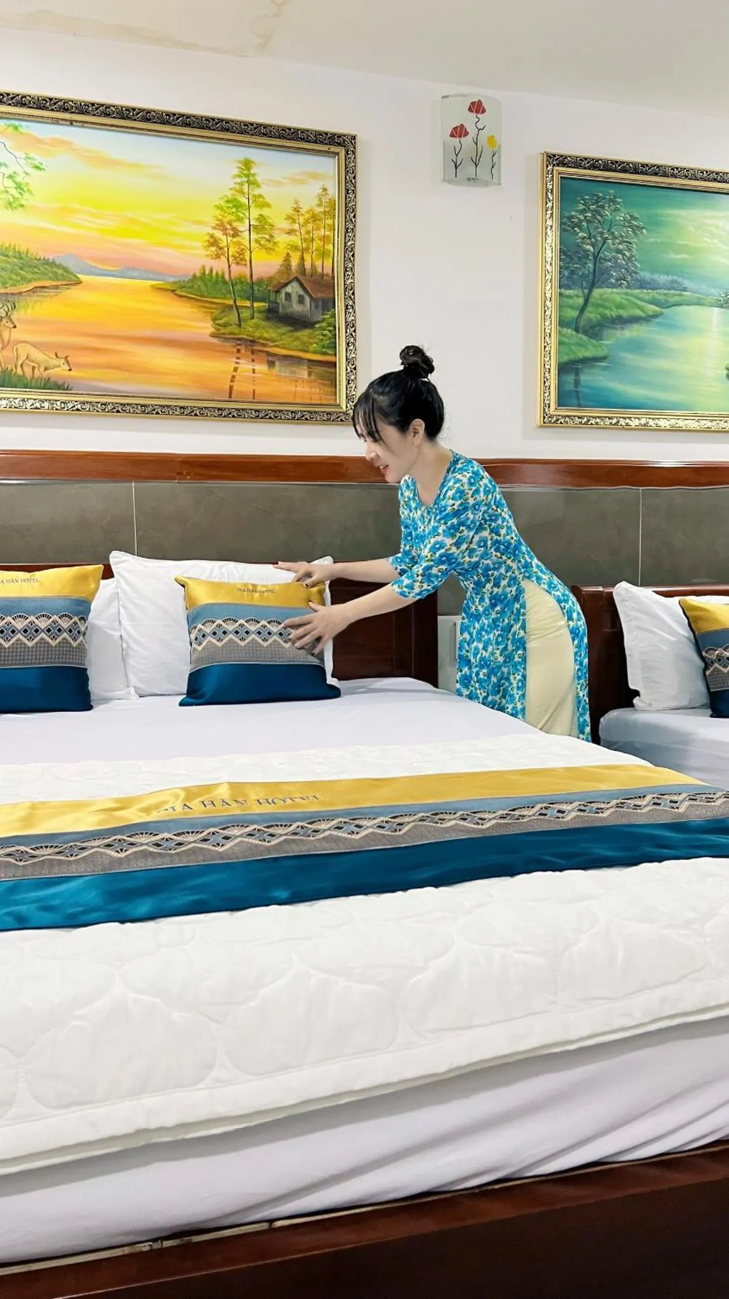 Bed in Gia Hân Hotel