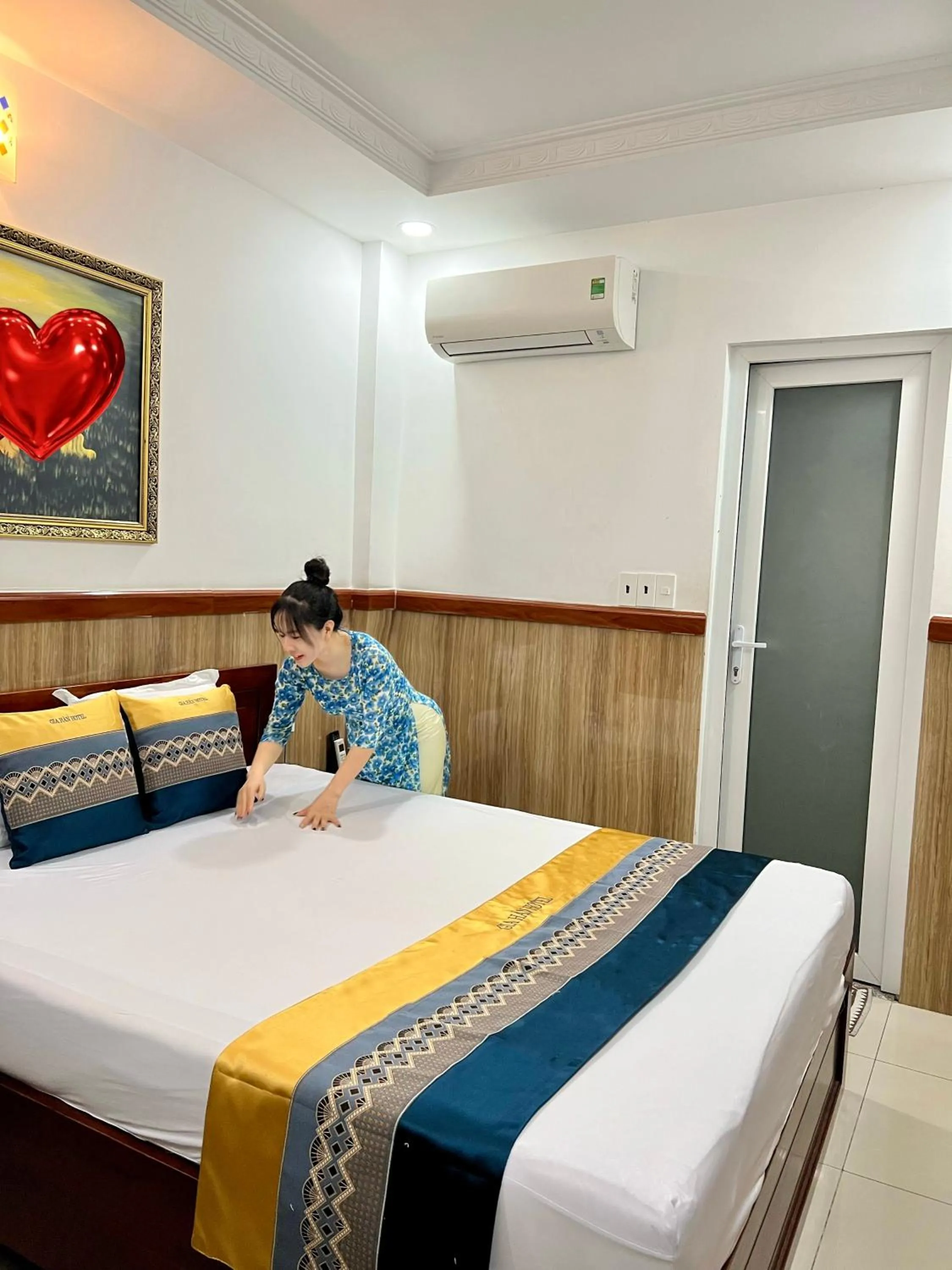 Bed in Gia Hân Hotel