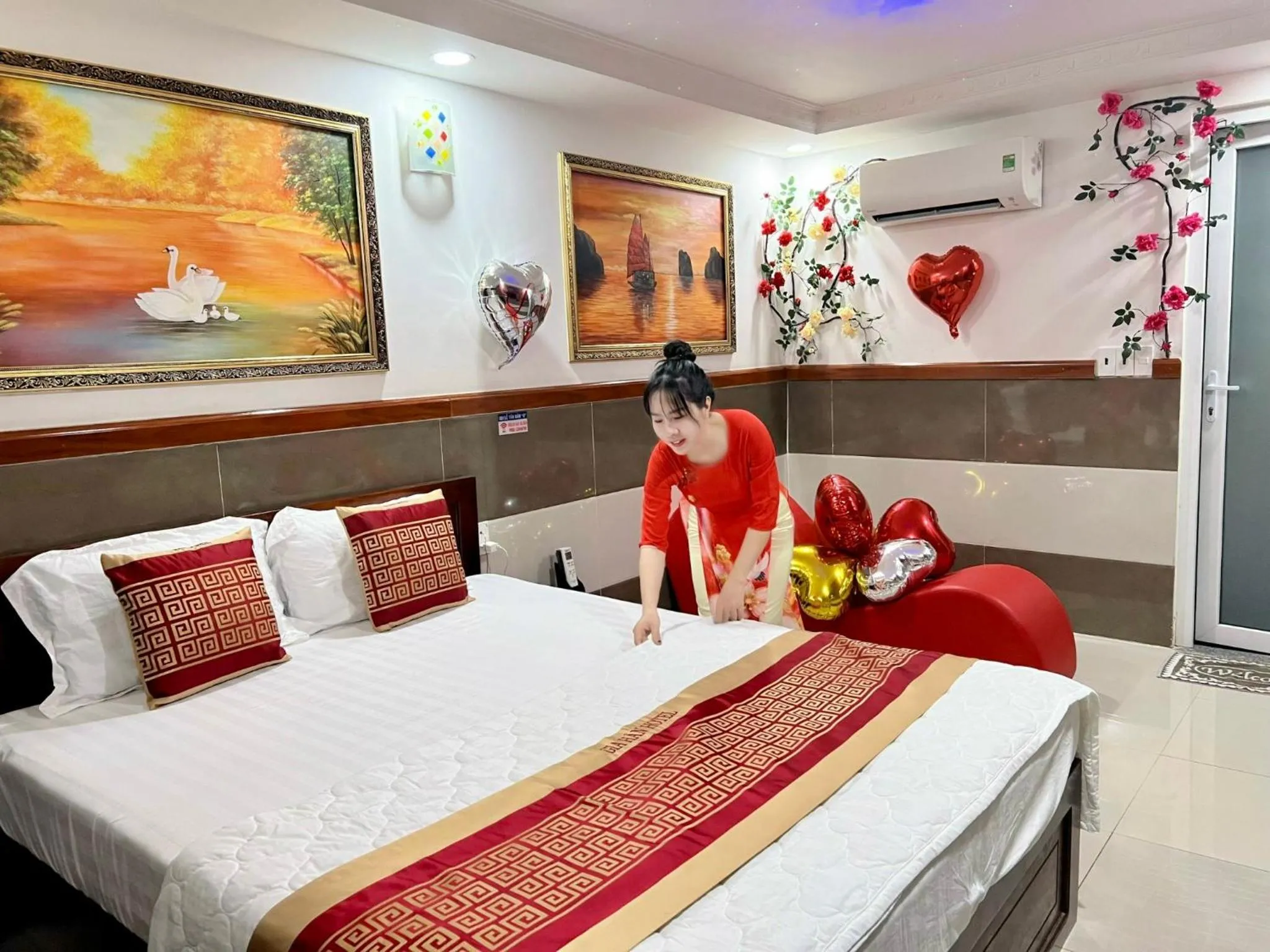 Bed in Gia Hân Hotel