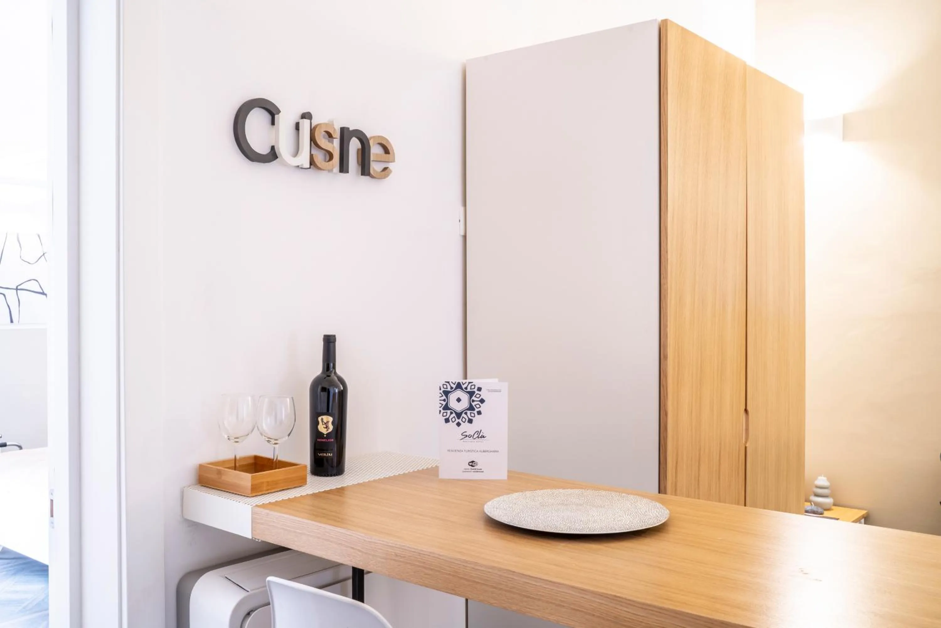 Kitchen or kitchenette in SoClà Boutique Hotel RTA