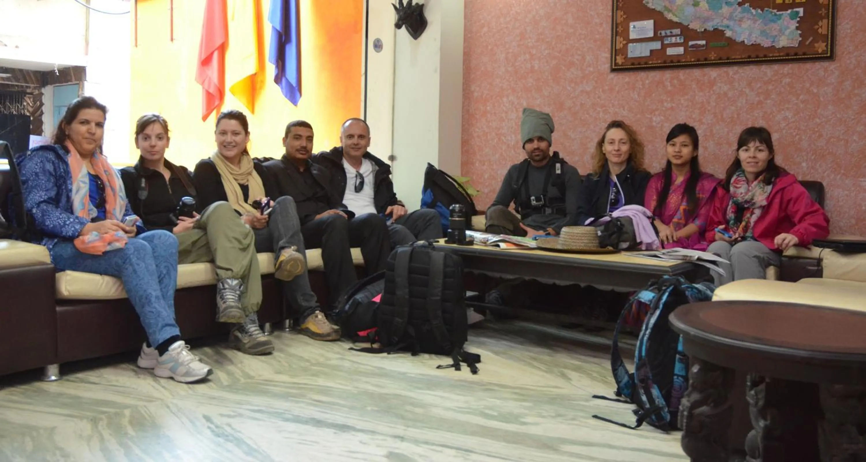 group of guests in Alpine Hotel & Apartment