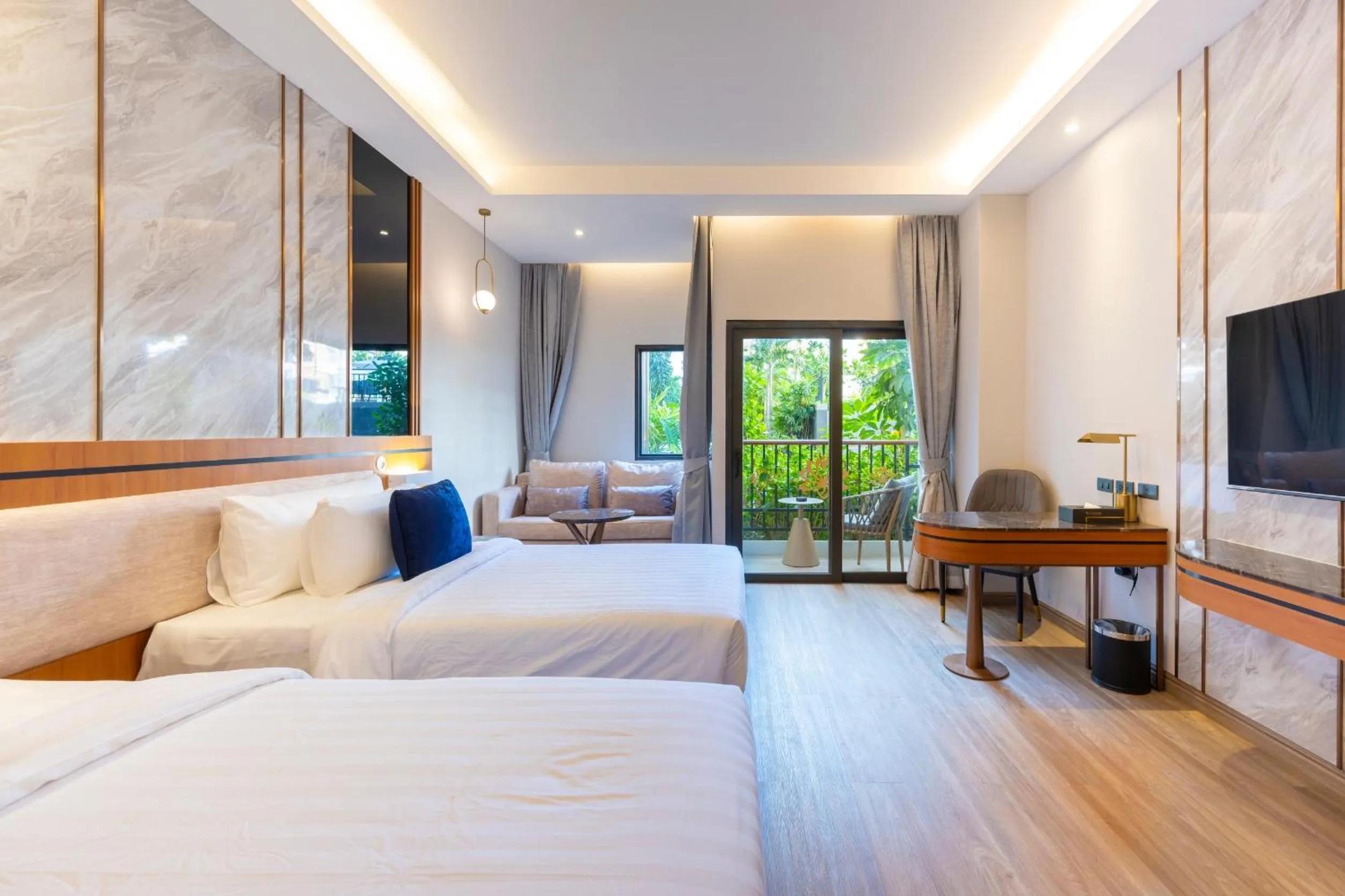 Garden view, Bed in Wyndham Jomtien Pattaya