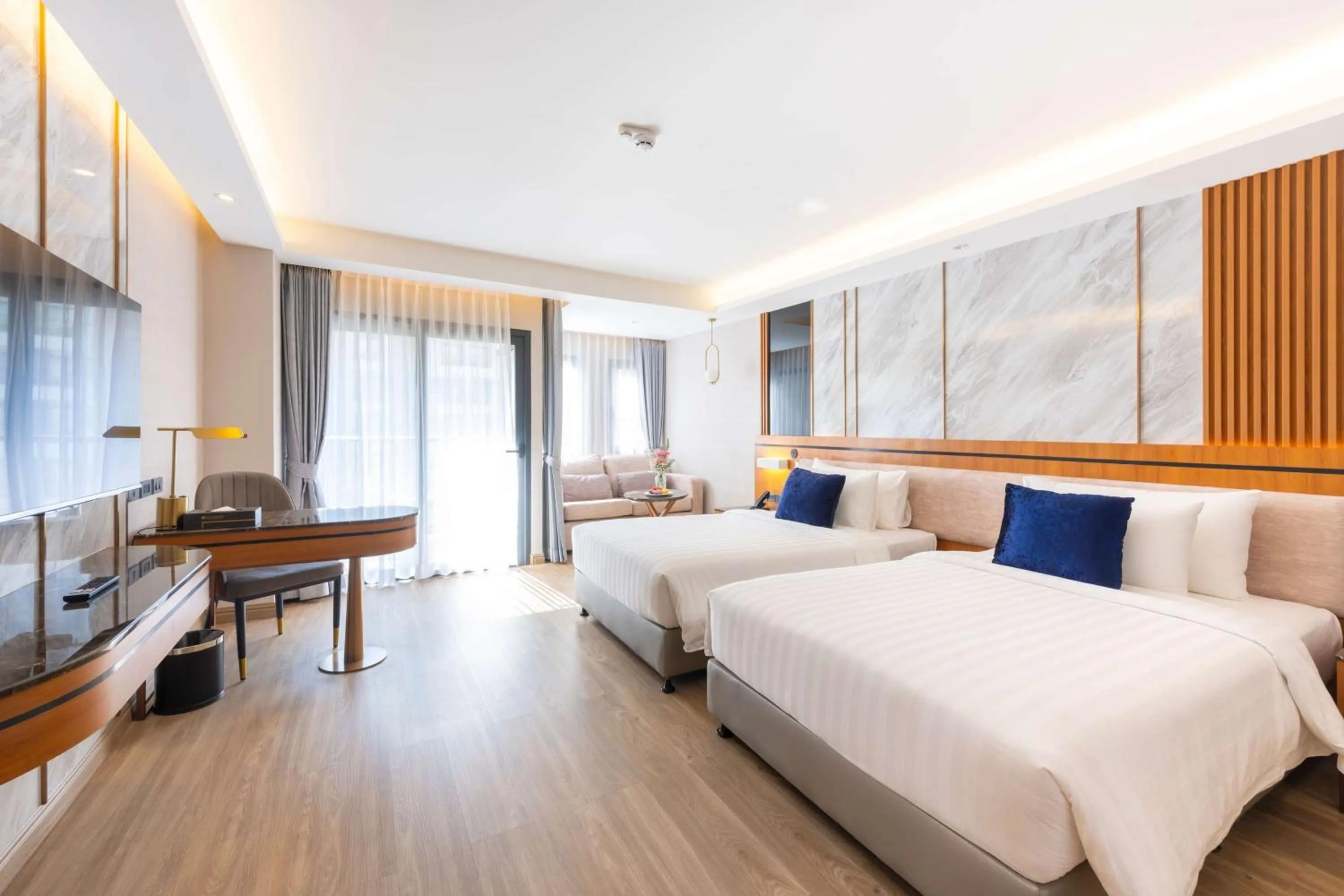 Photo of the whole room, Bed in Wyndham Jomtien Pattaya