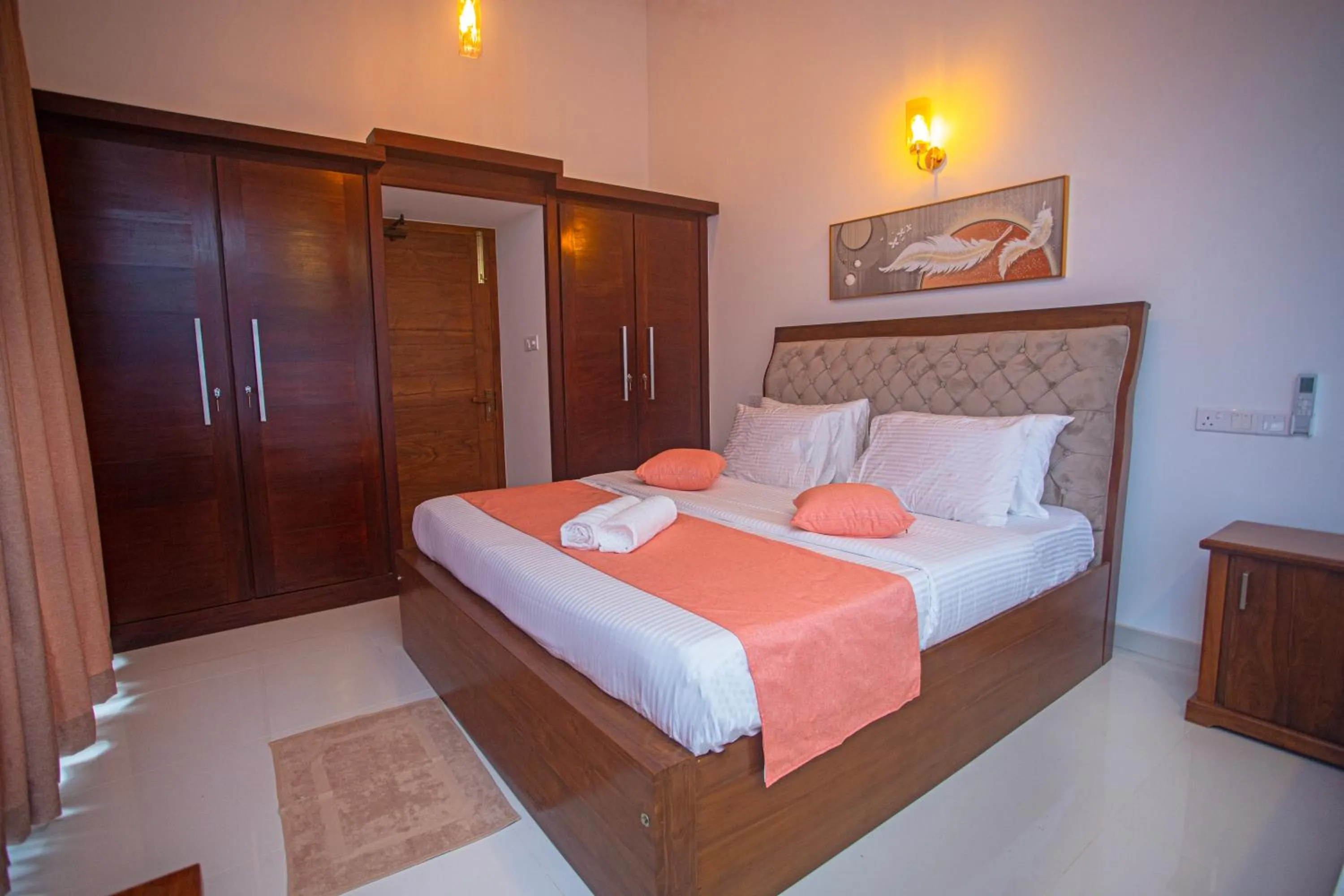 Bedroom, Bed in Villa Senaya