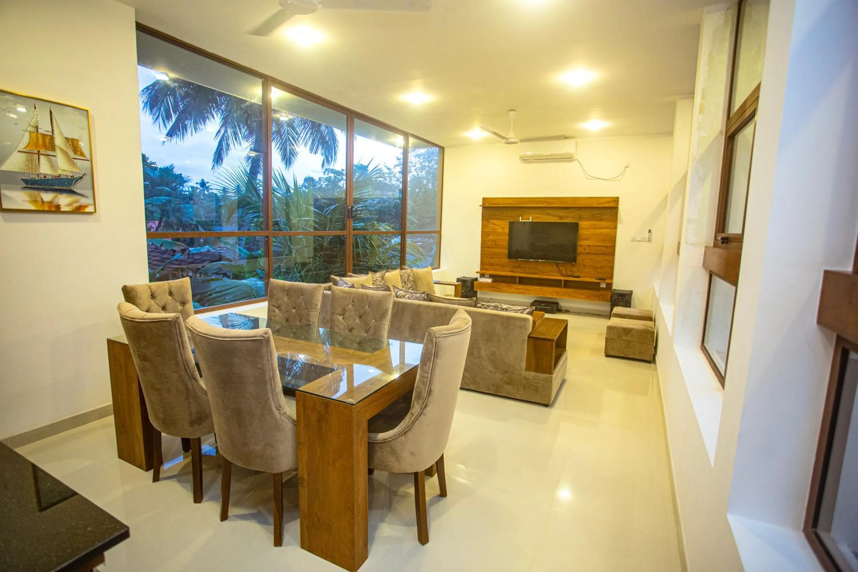 Living room in Villa Senaya