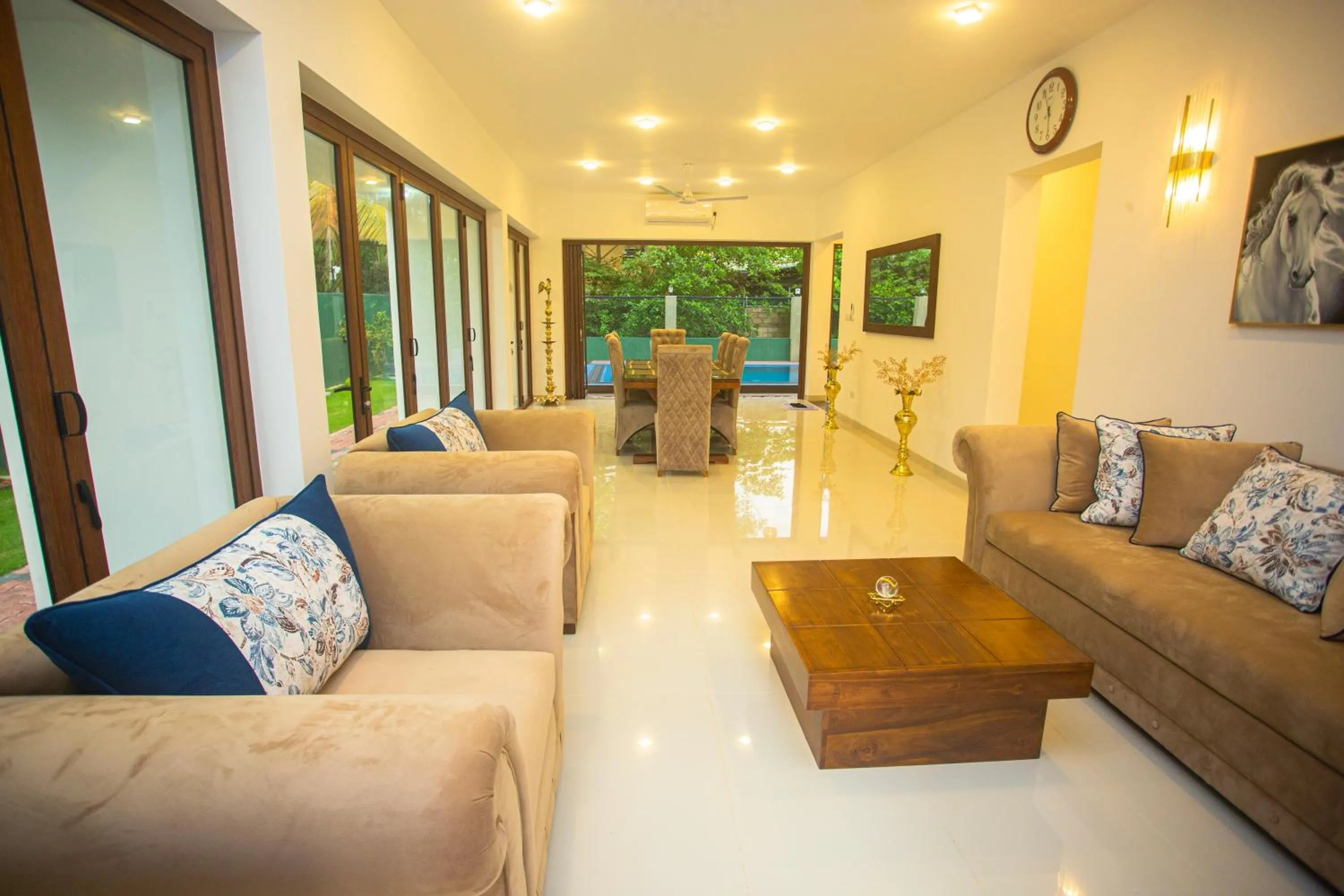 Seating area in Villa Senaya