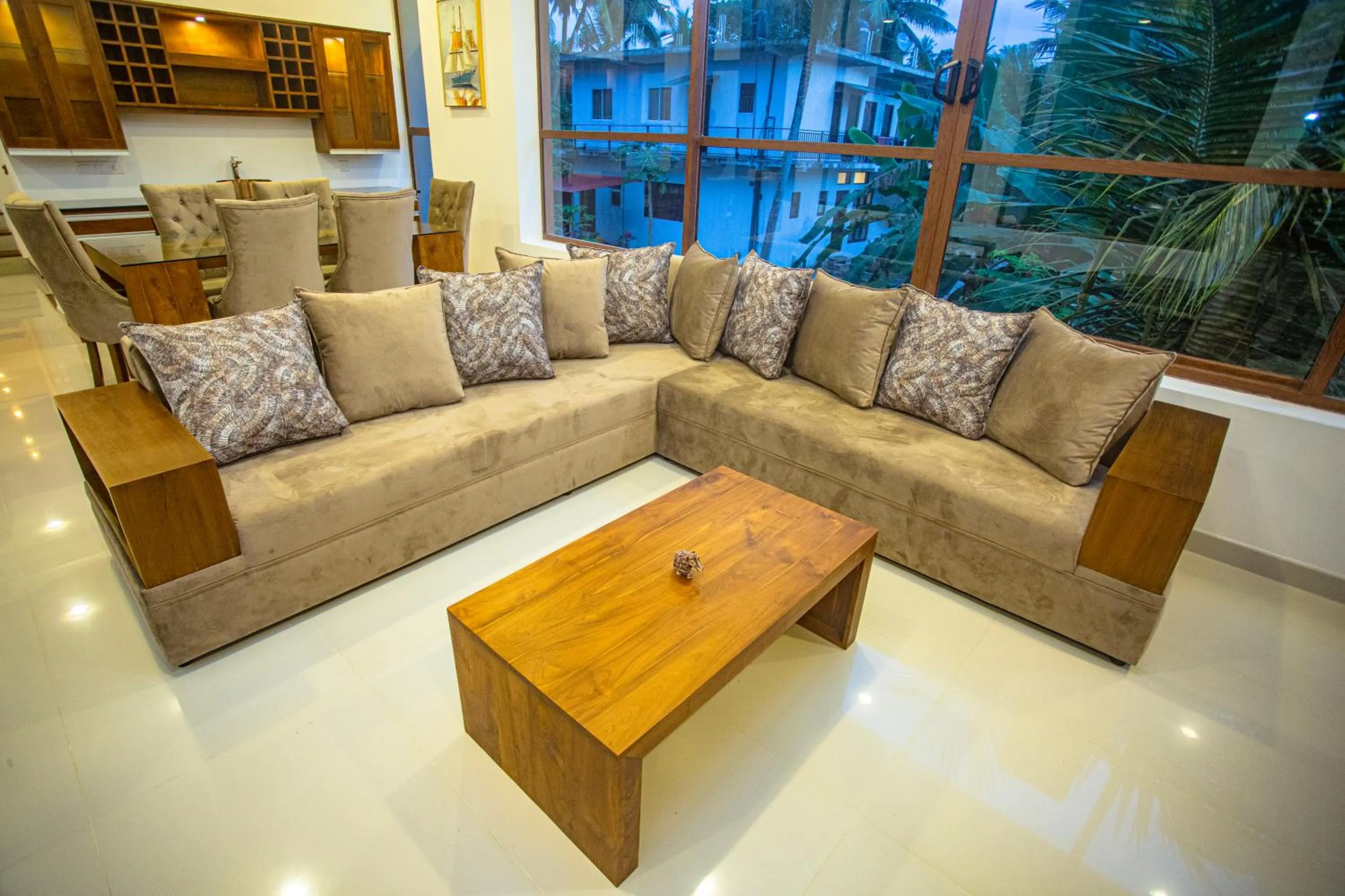 Seating area in Villa Senaya
