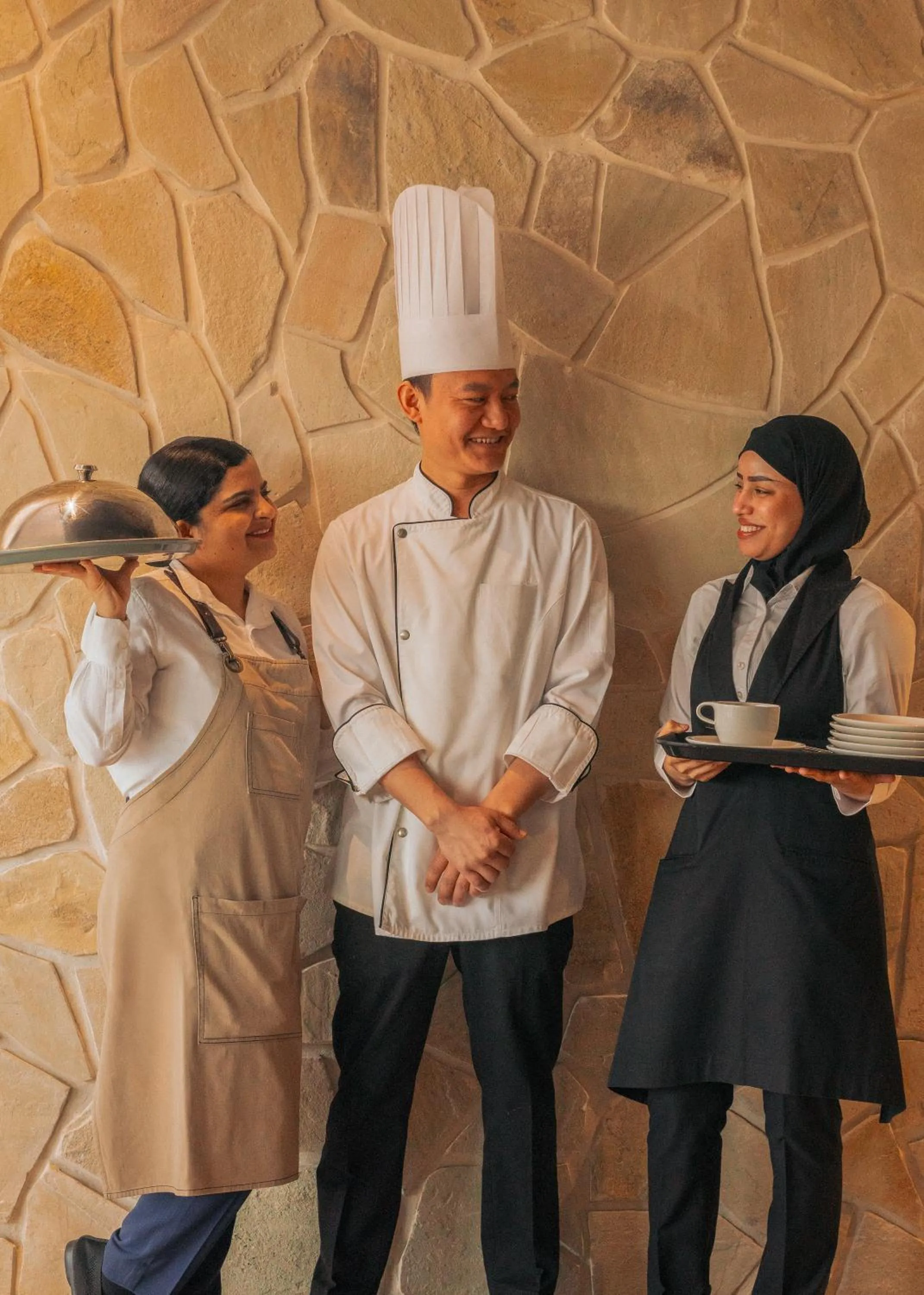 Staff in Mövenpick Hotel & Apartments Ghala Muscat
