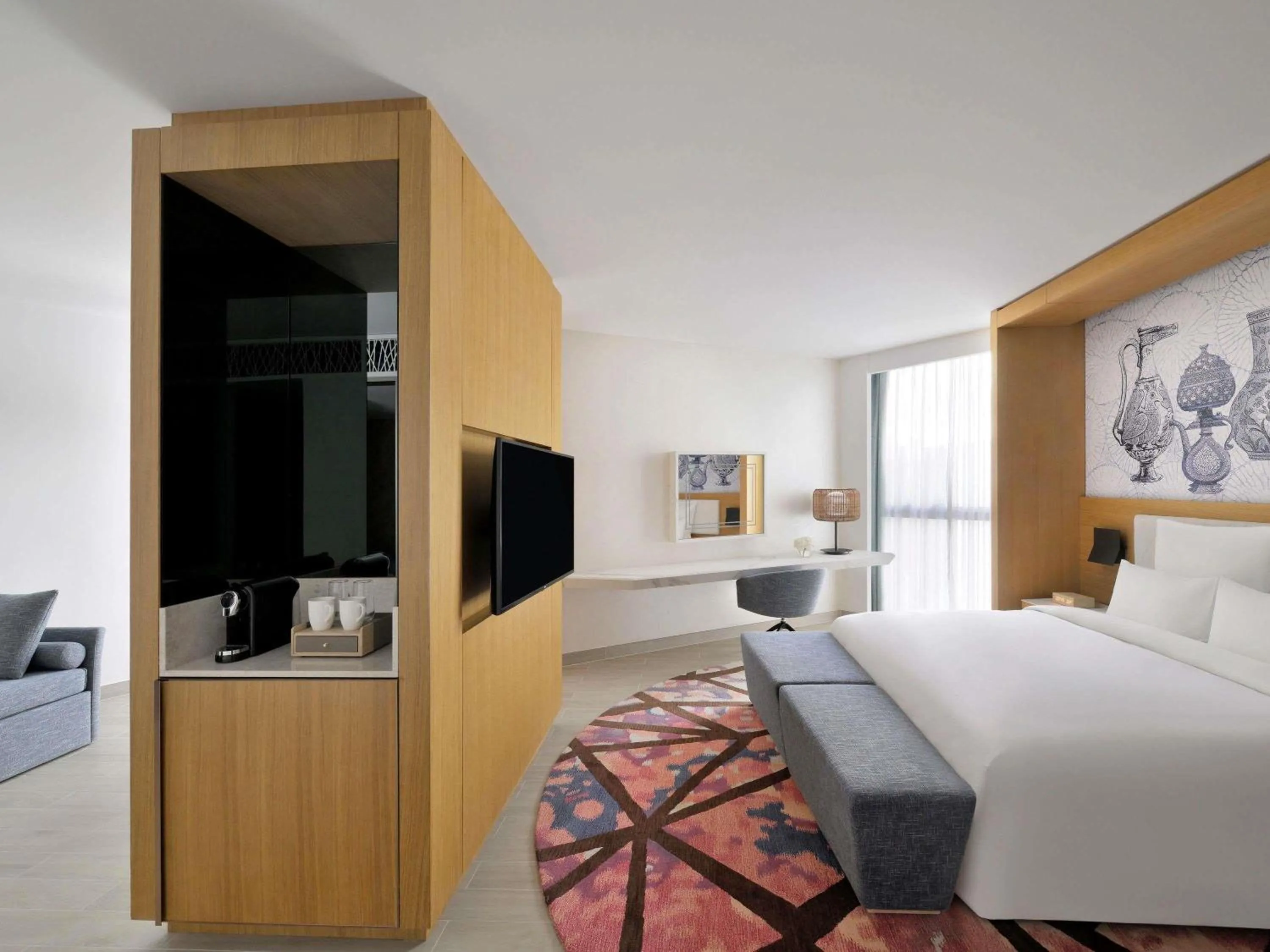 Bedroom, Bed in Mövenpick Hotel & Apartments Ghala Muscat