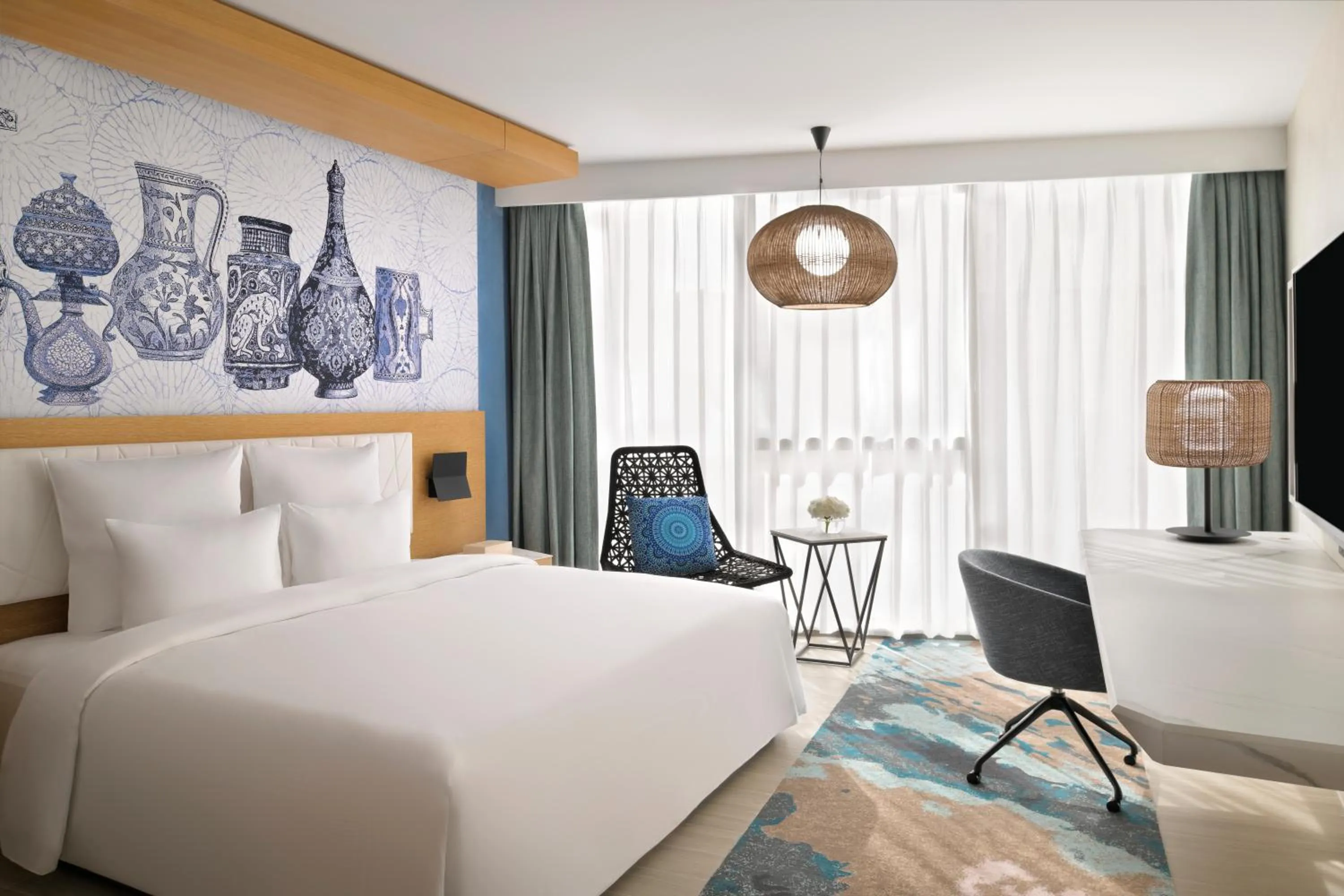 Guests, Bed in Mövenpick Hotel & Apartments Ghala Muscat