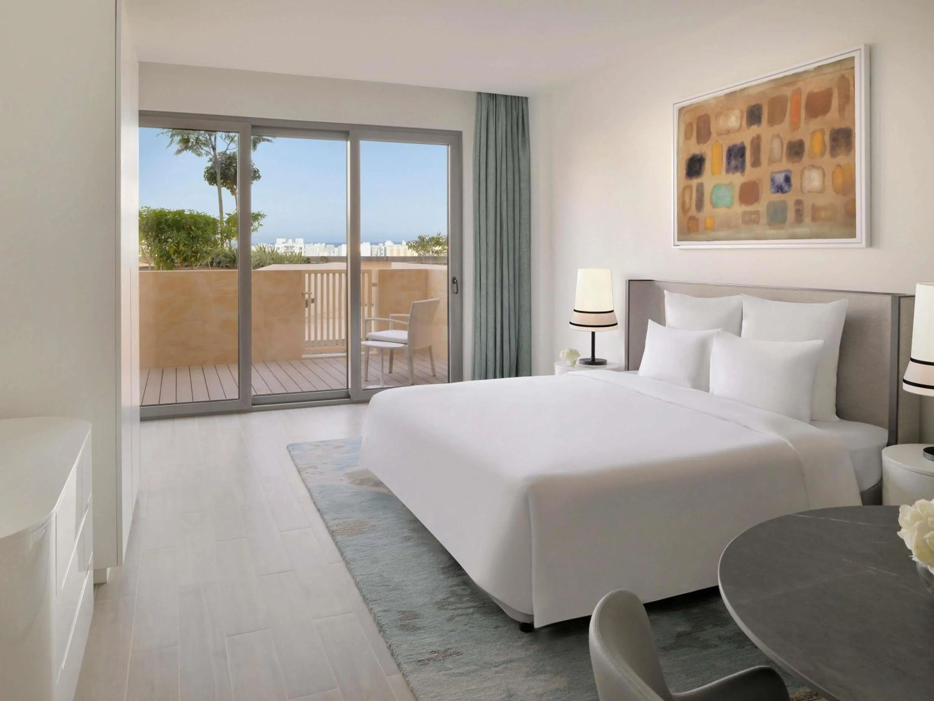 Bedroom, Bed in Mövenpick Hotel & Apartments Ghala Muscat