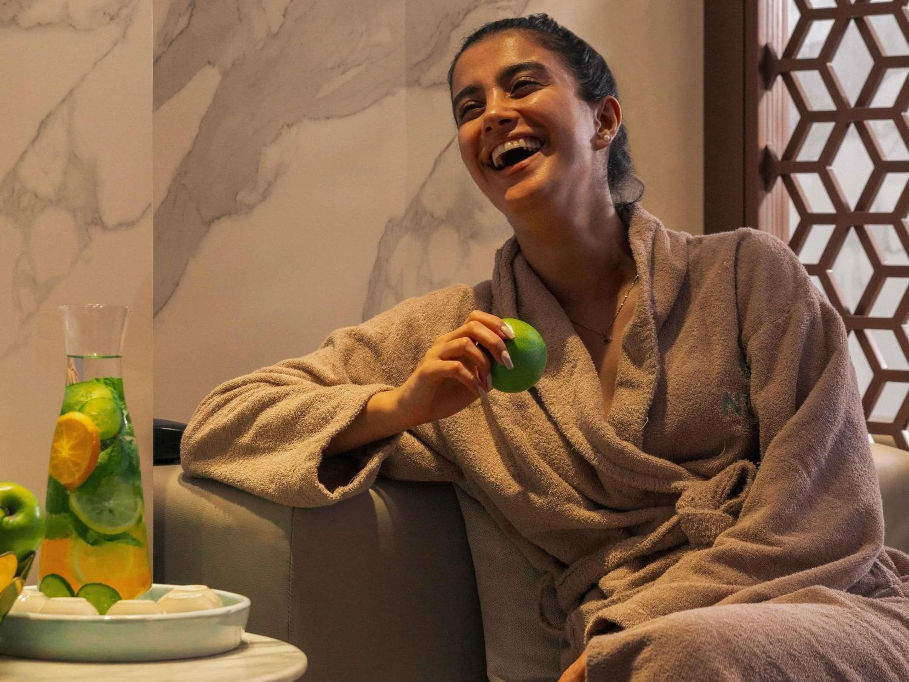 Spa and wellness centre/facilities in Mövenpick Hotel & Apartments Ghala Muscat