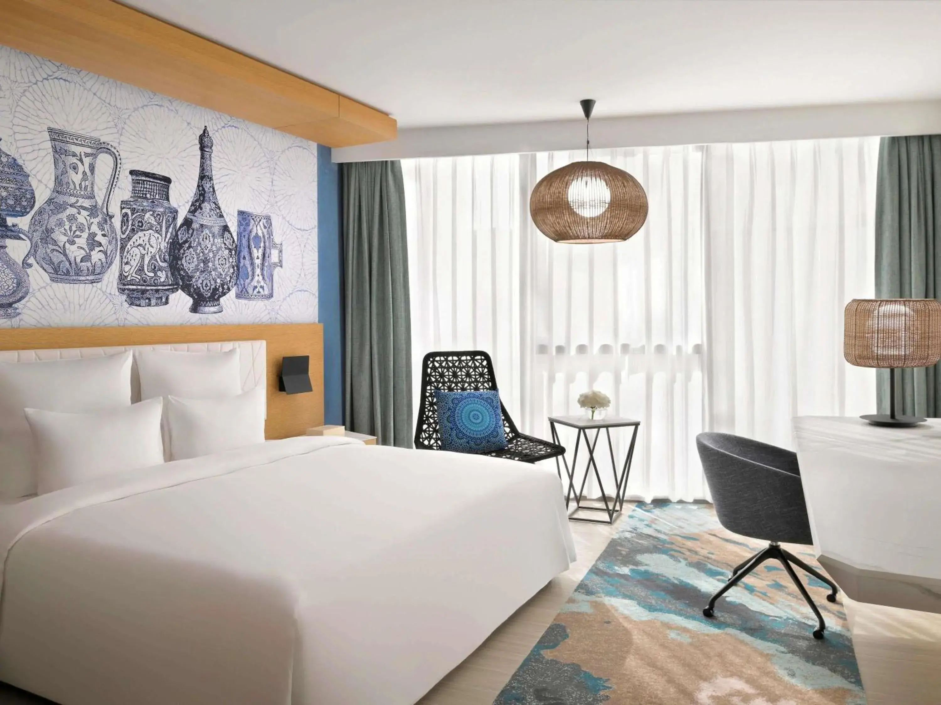 Superior King Room with City View - Accessible in Mövenpick Hotel & Apartments Ghala Muscat Superior King Room with City View - Accessible in Mövenpick Hotel & Apartments Ghala Muscat