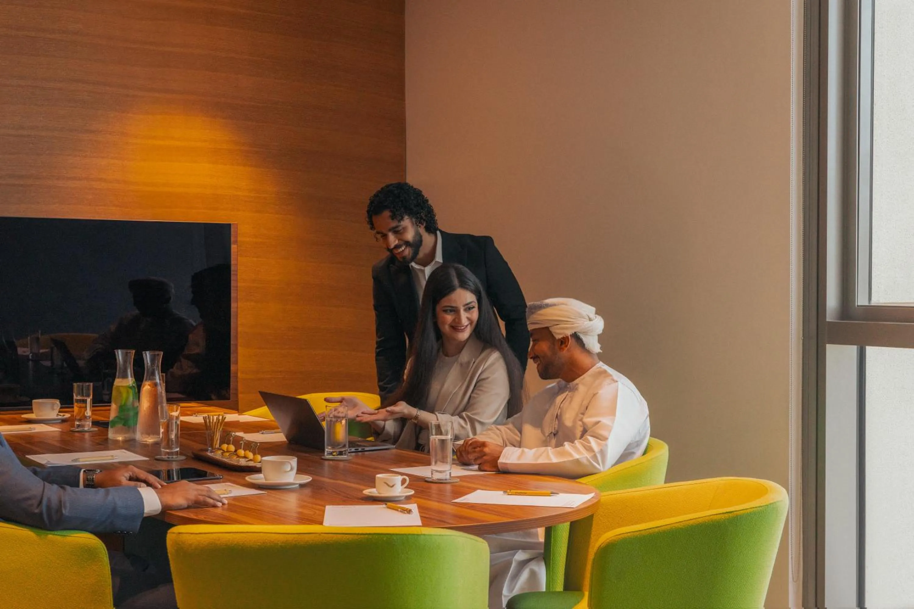 Meeting/conference room in Mövenpick Hotel & Apartments Ghala Muscat