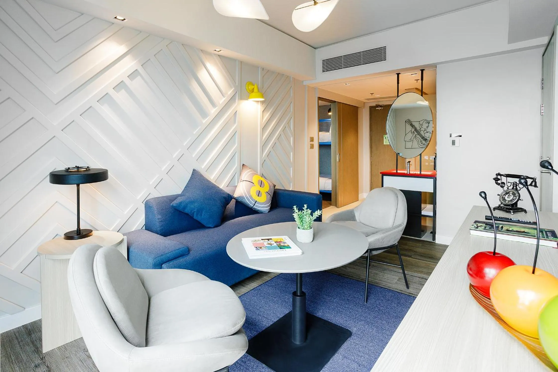 Living room in ibis Styles Manila Araneta City