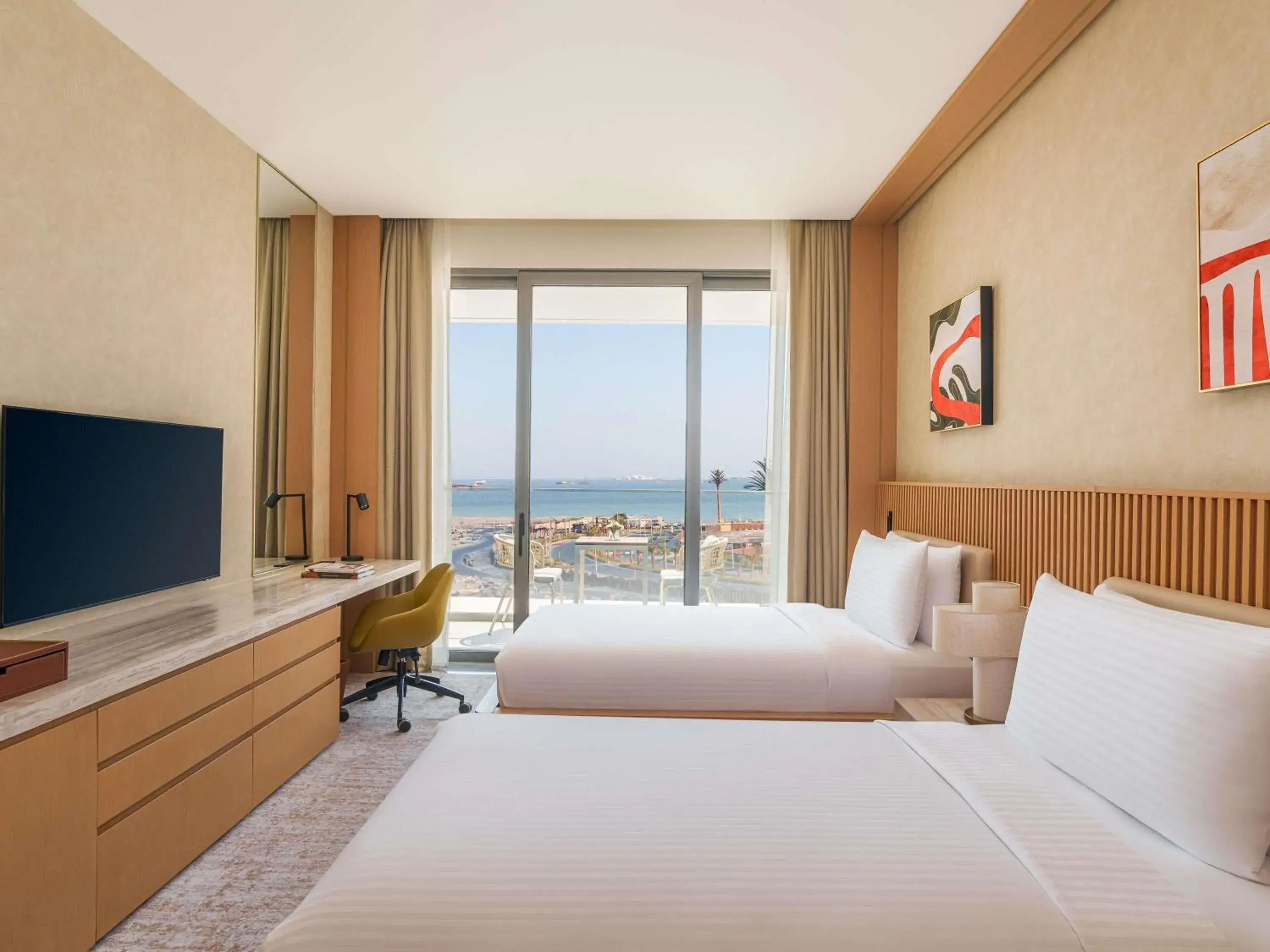 Bedroom, Bed in Rixos Premium Qetaifan Island North Bedroom, Bed in Rixos Premium Qetaifan Island North