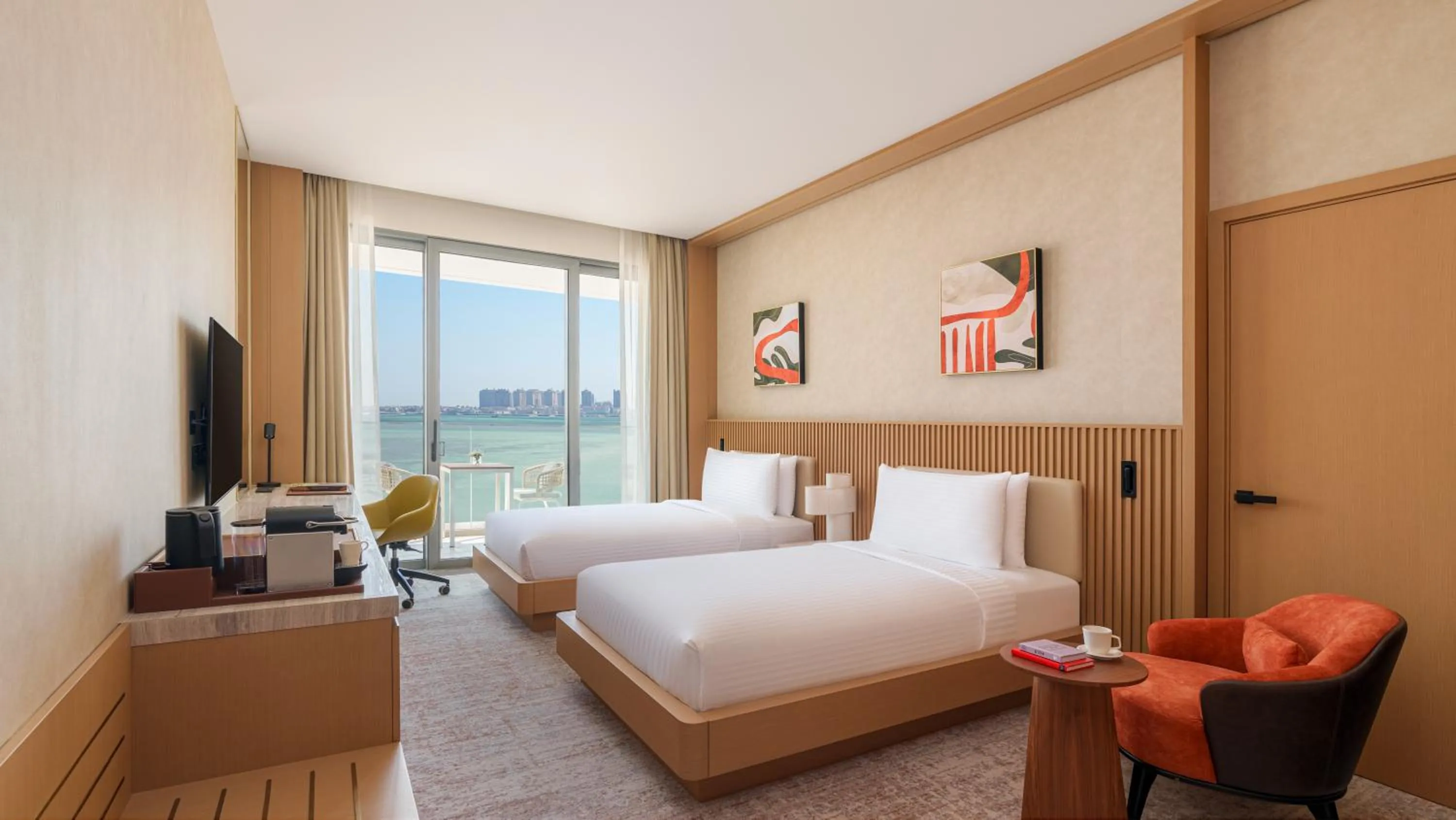 Bedroom, Bed in Rixos Premium Qetaifan Island North