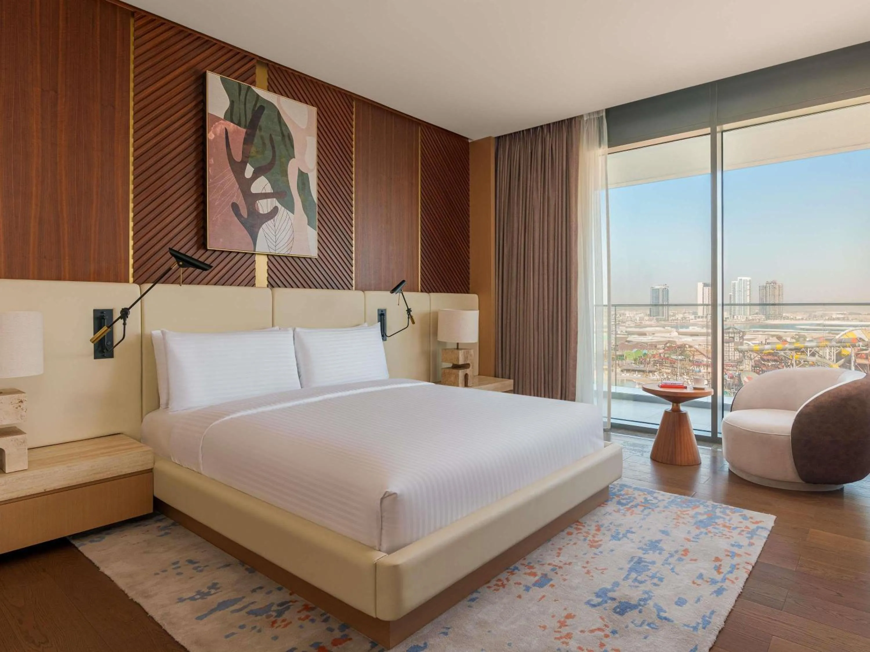 Bedroom, Bed in Rixos Premium Qetaifan Island North