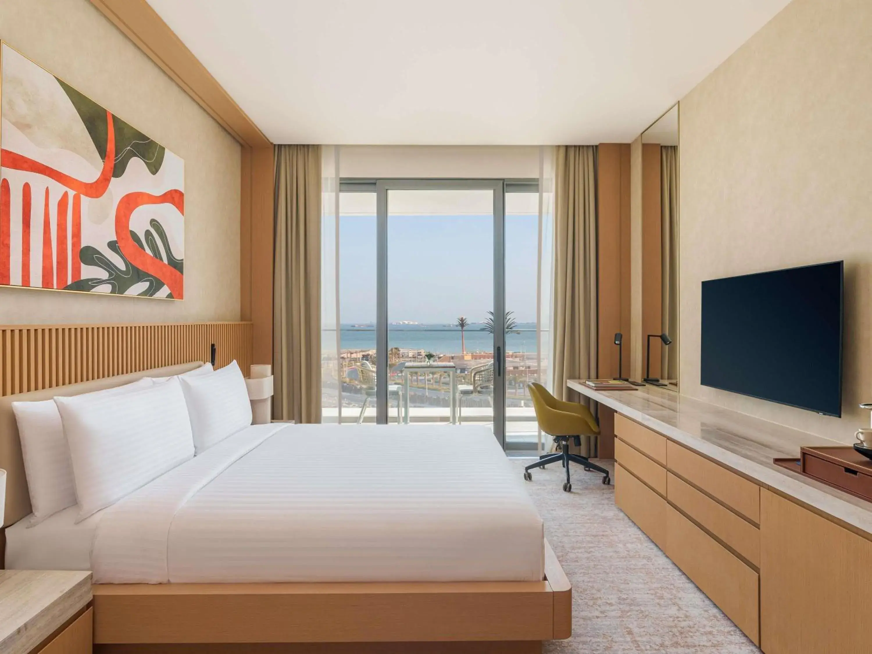 Bedroom, Bed in Rixos Premium Qetaifan Island North Bedroom, Bed in Rixos Premium Qetaifan Island North