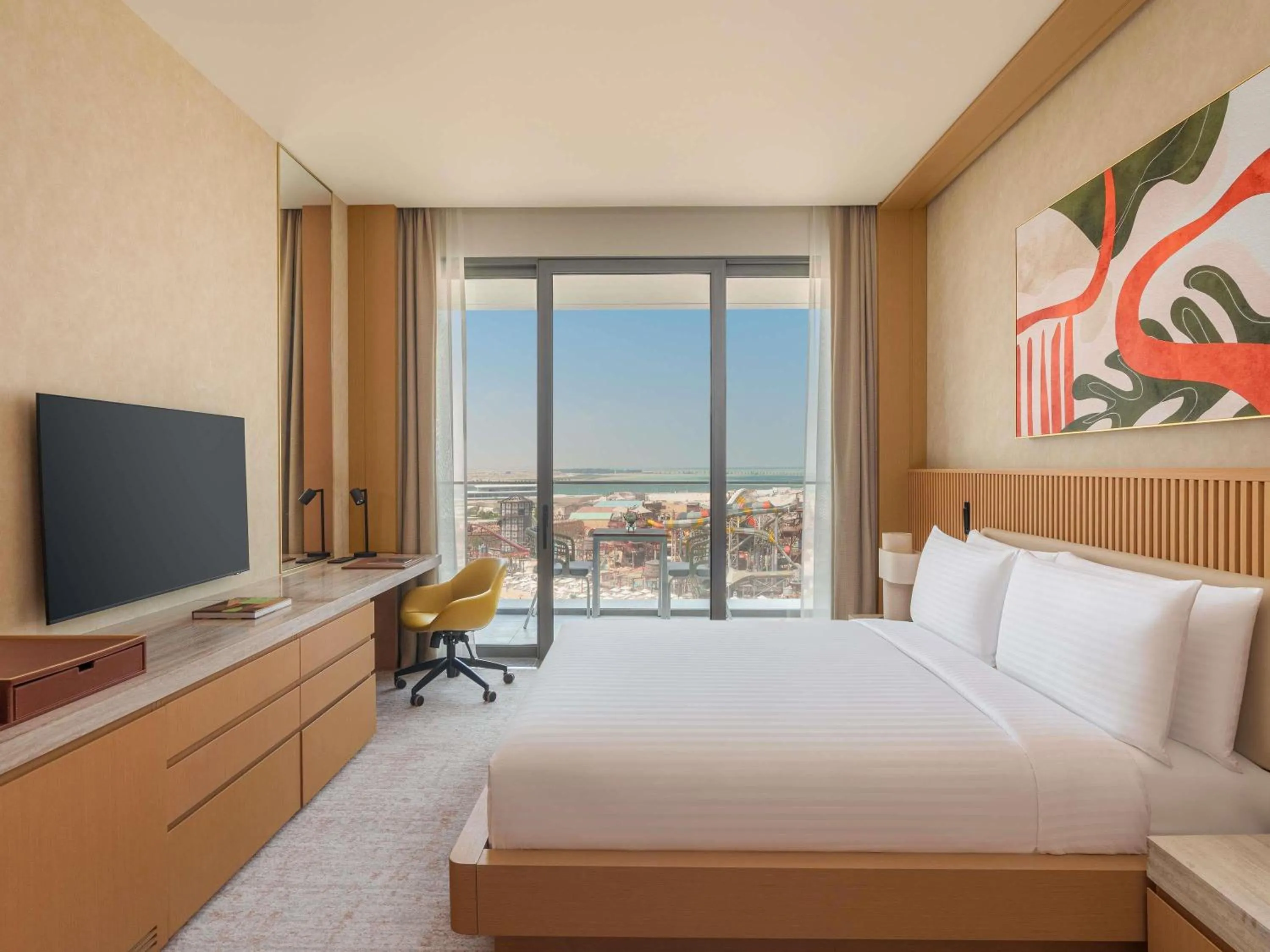 Bedroom, Bed in Rixos Premium Qetaifan Island North