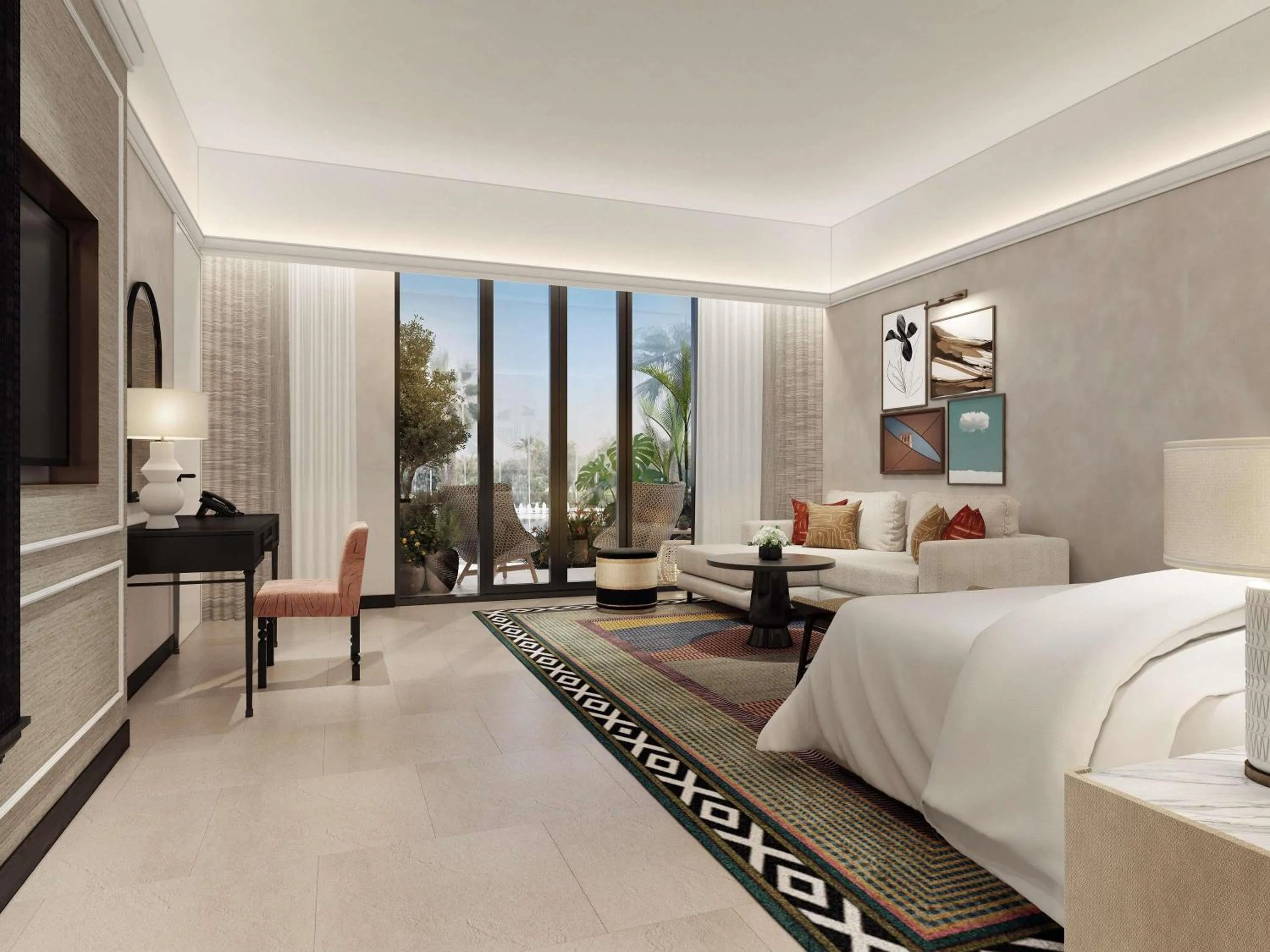 Bedroom, Bed in Sofitel Al Hamra Beach Resort