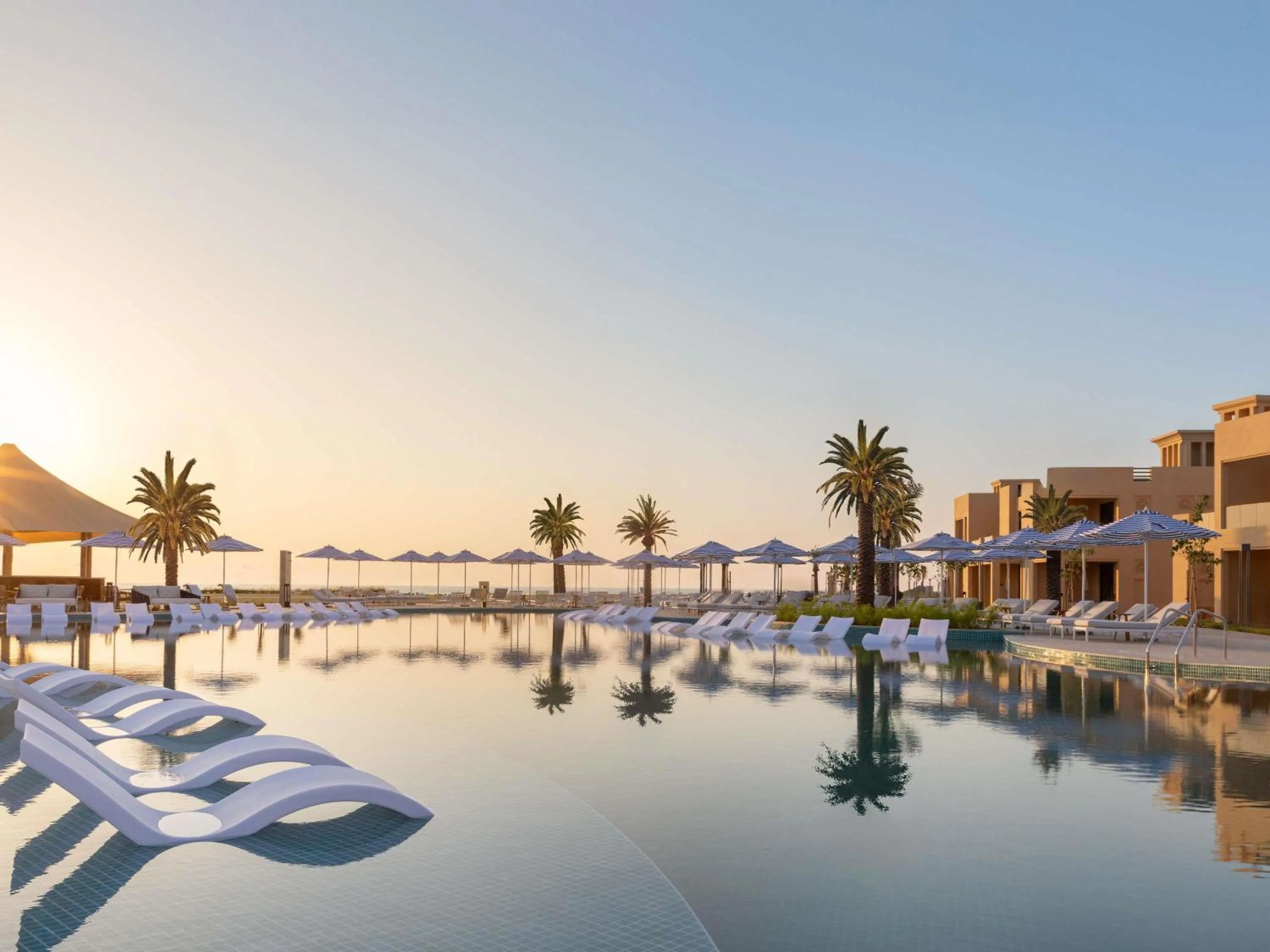 Property building in Sofitel Al Hamra Beach Resort