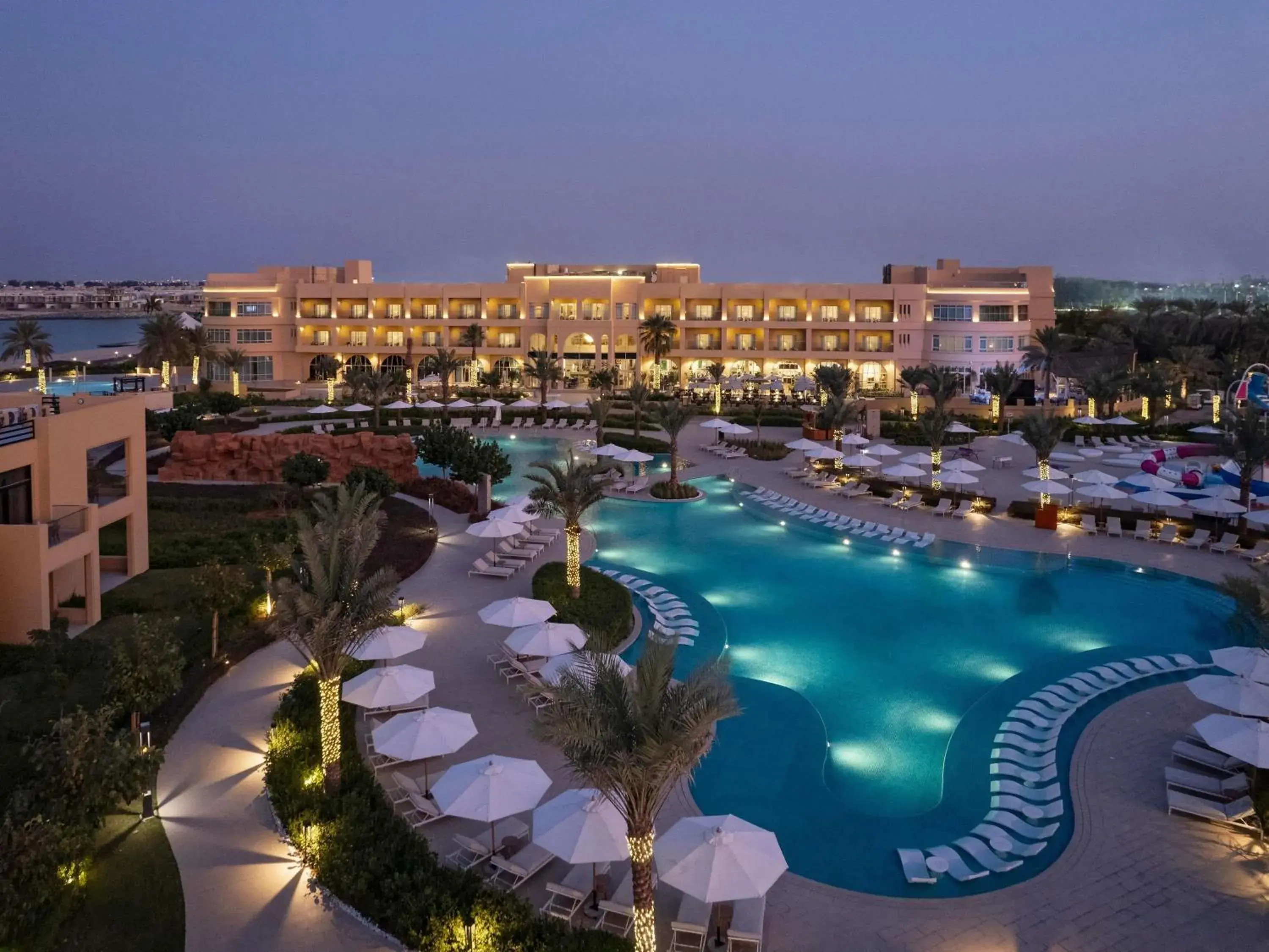 Pool view in Sofitel Al Hamra Beach Resort Pool view in Sofitel Al Hamra Beach Resort