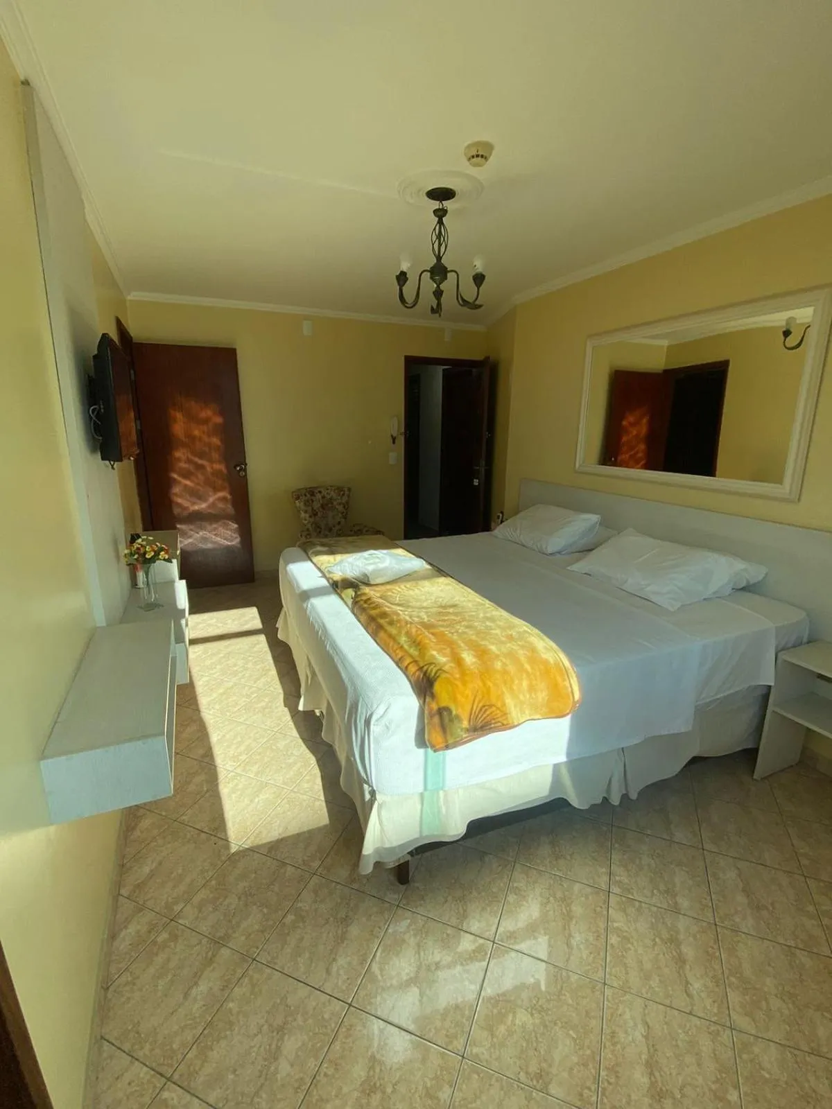 Bed in Pousada Emaús