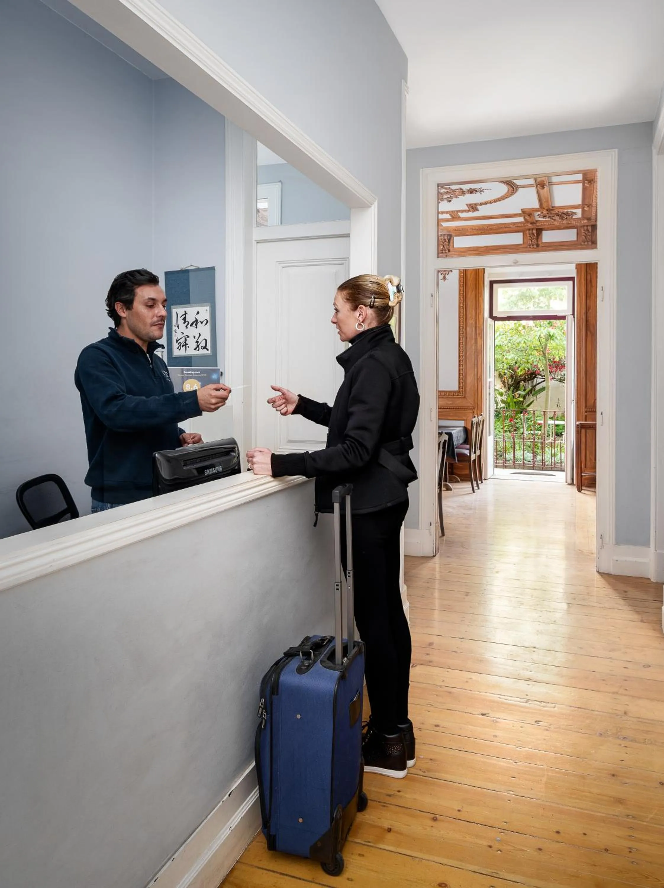 Lobby or reception in O Jardim da Tessa
