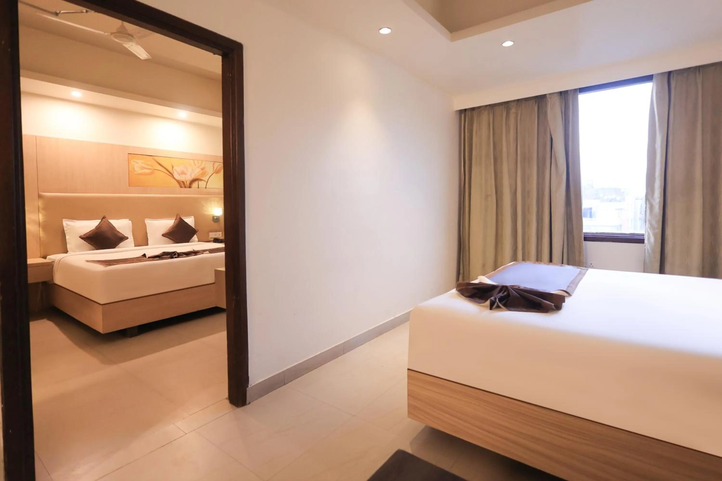 Bedroom, Bed in Ecko Lite MARS Hotel, Amritsar