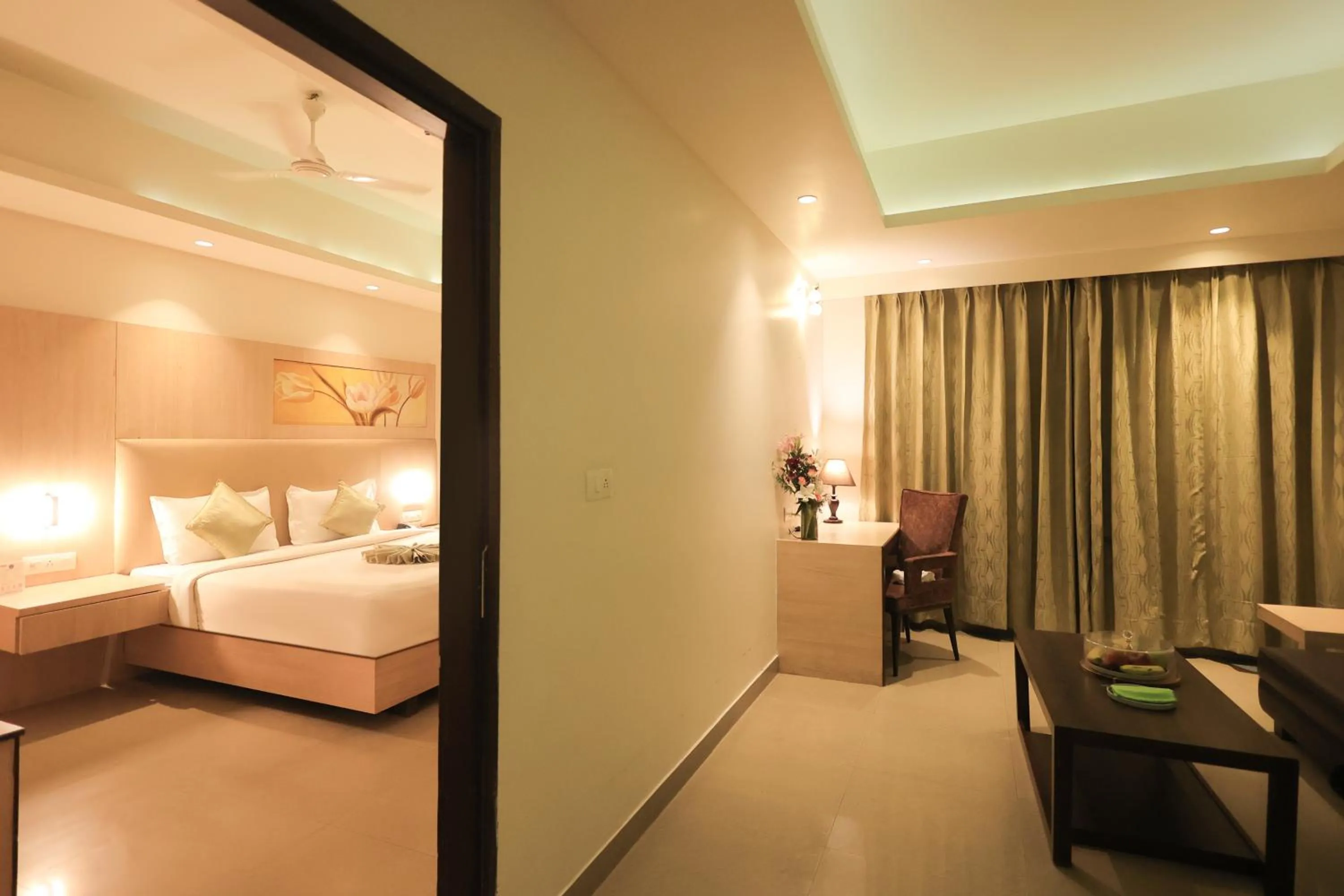 Bedroom, Bed in Ecko Lite MARS Hotel, Amritsar