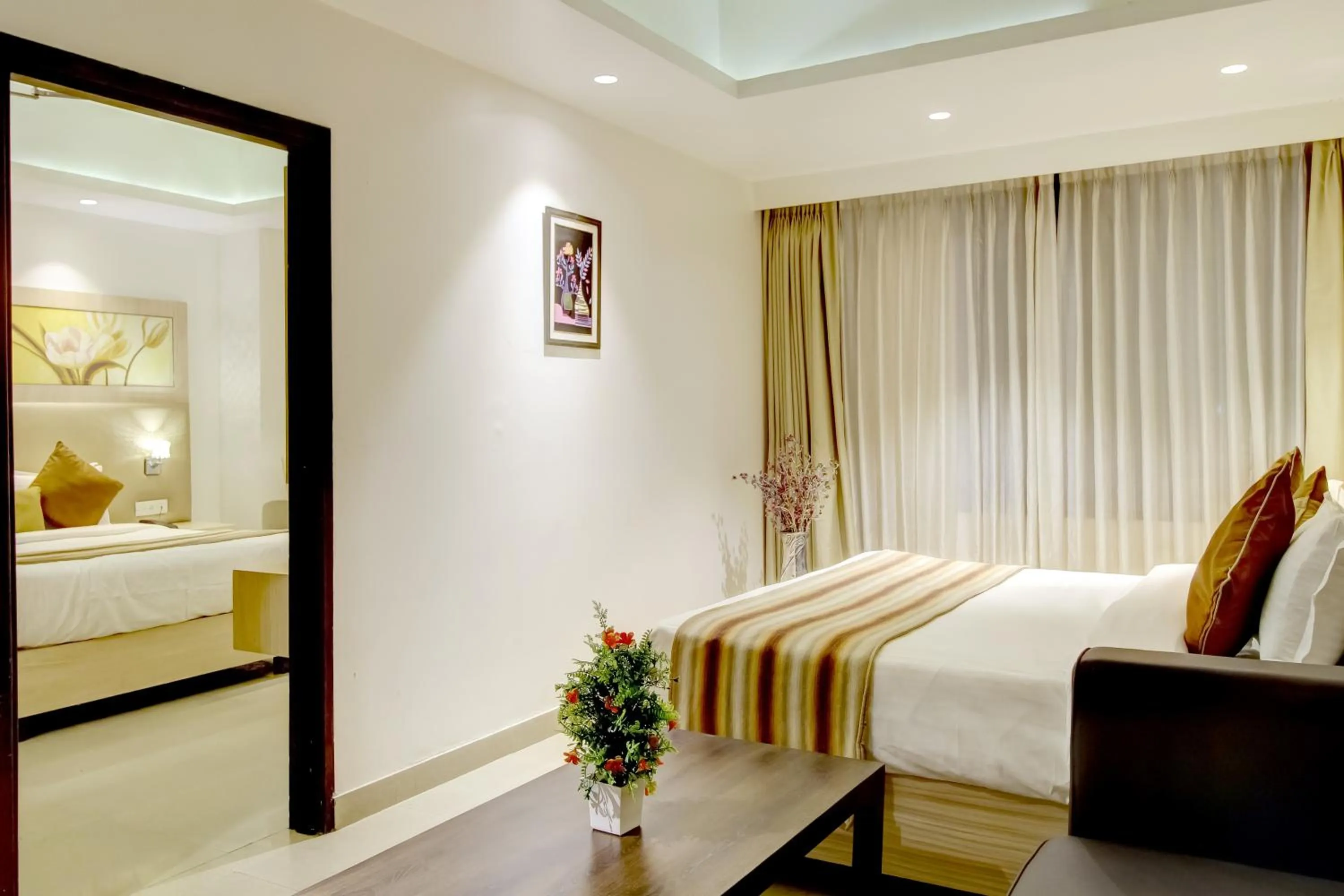 Bedroom, Bed in Ecko Lite MARS Hotel, Amritsar