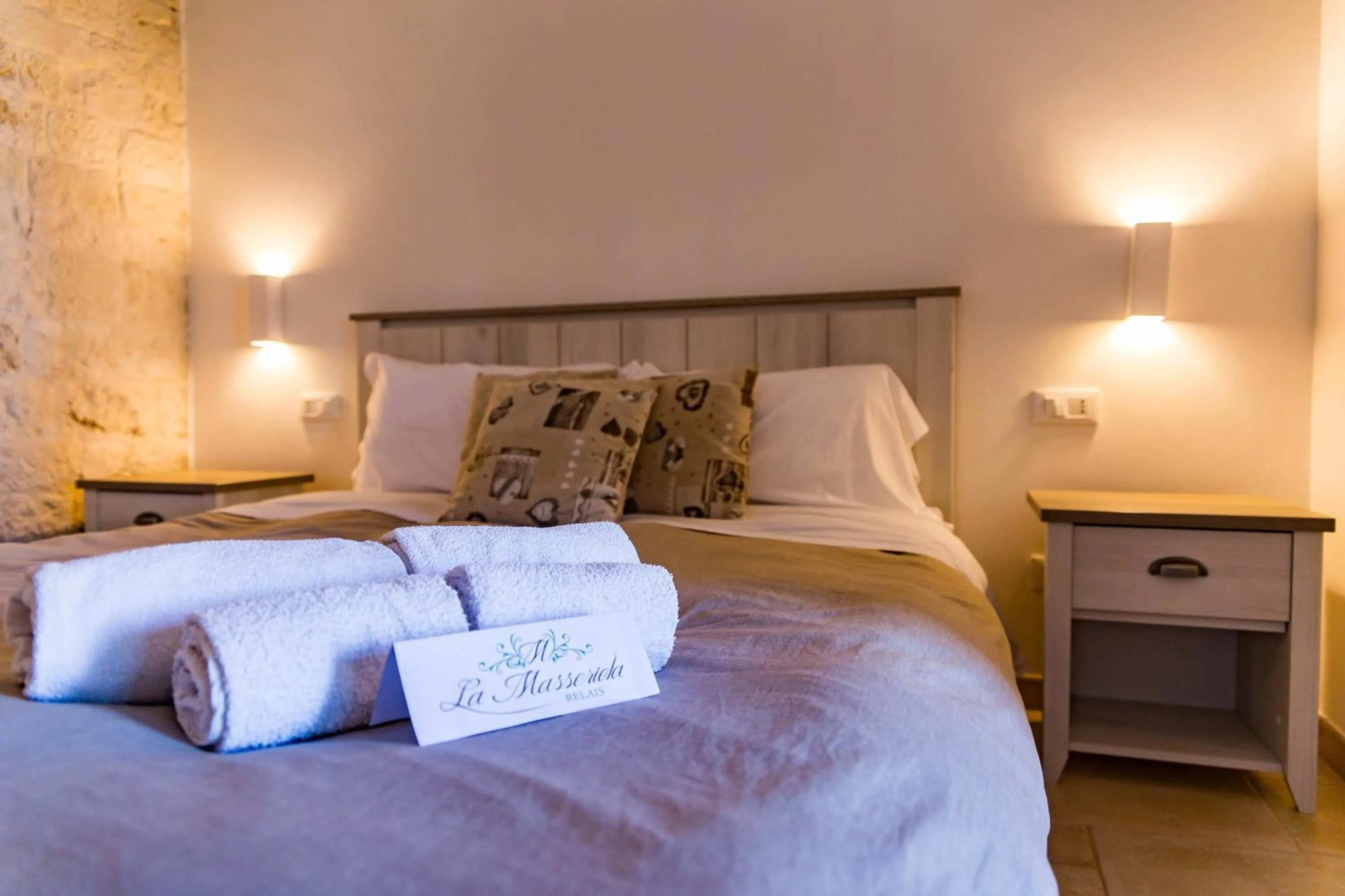 Bed in Relais La Masseriola