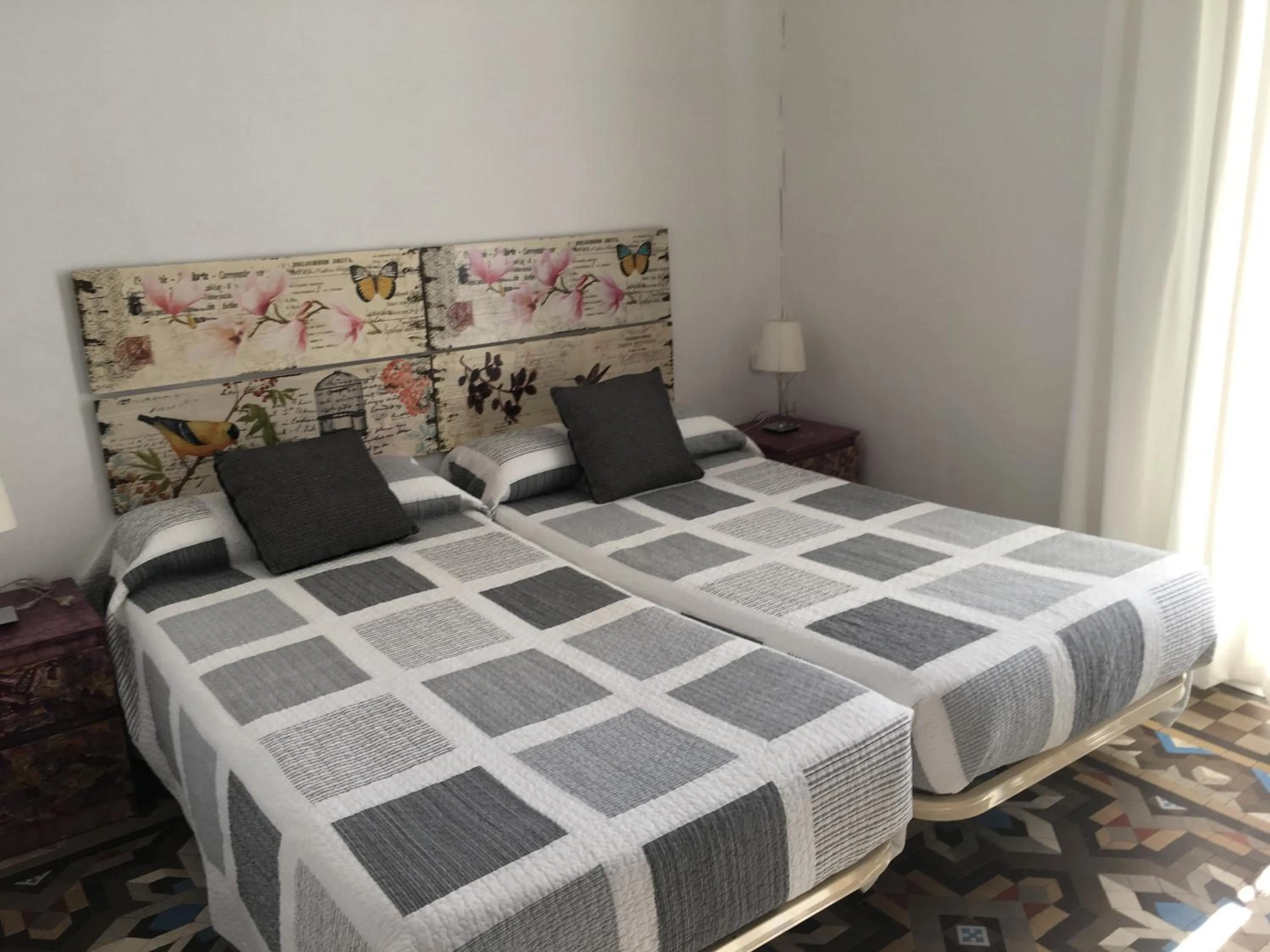 Bed in Hostal Eixample
