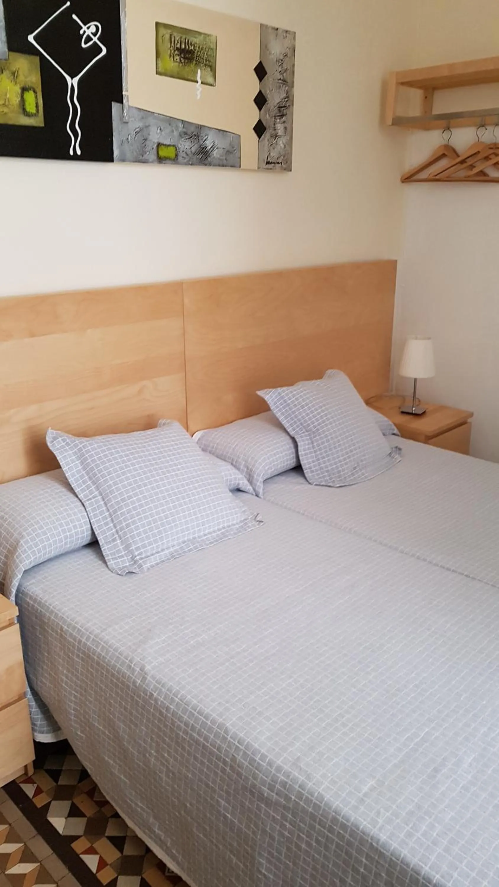 Bed in Hostal Eixample