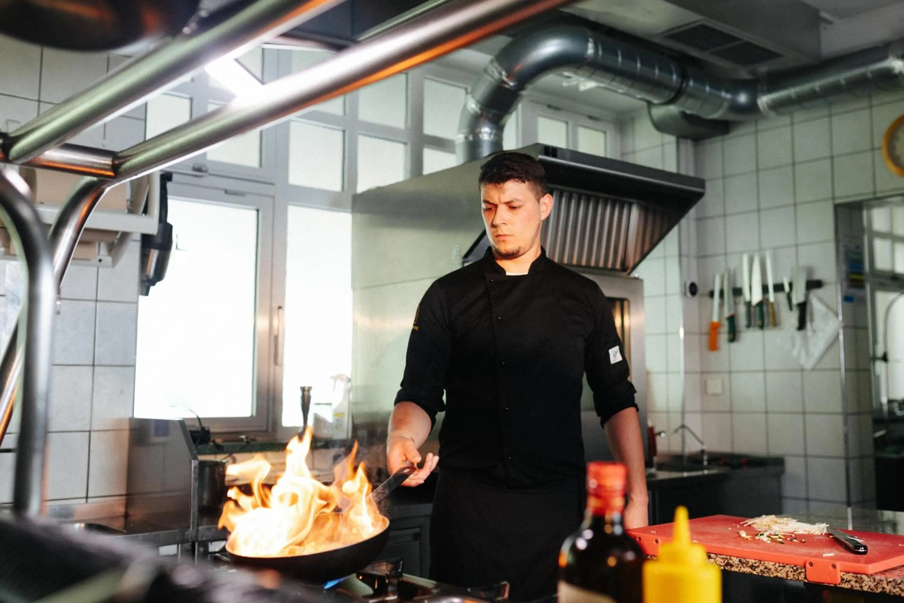 Communal kitchen in FLORAMARE HEALTH RESORT
