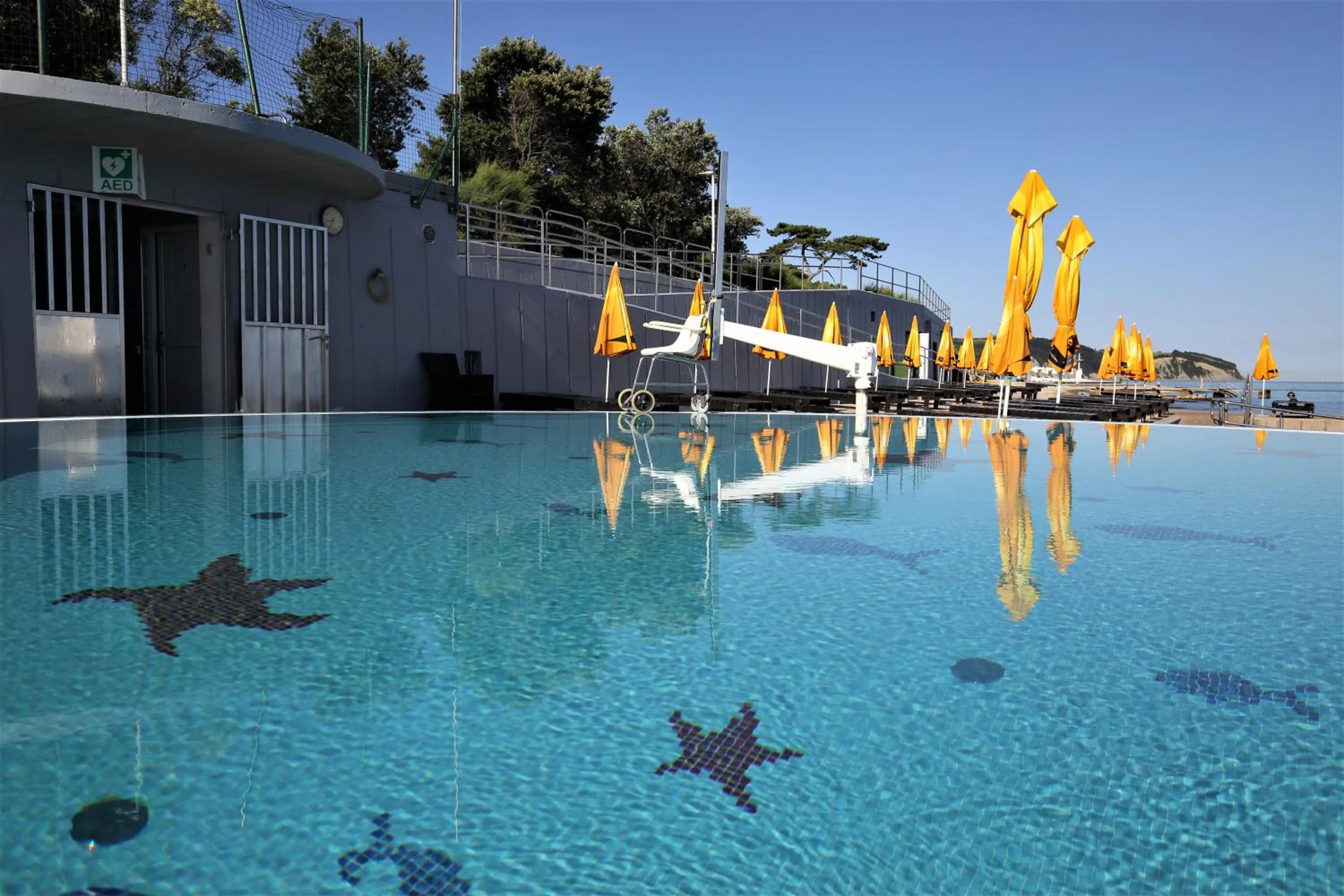 Swimming pool in FLORAMARE HEALTH RESORT