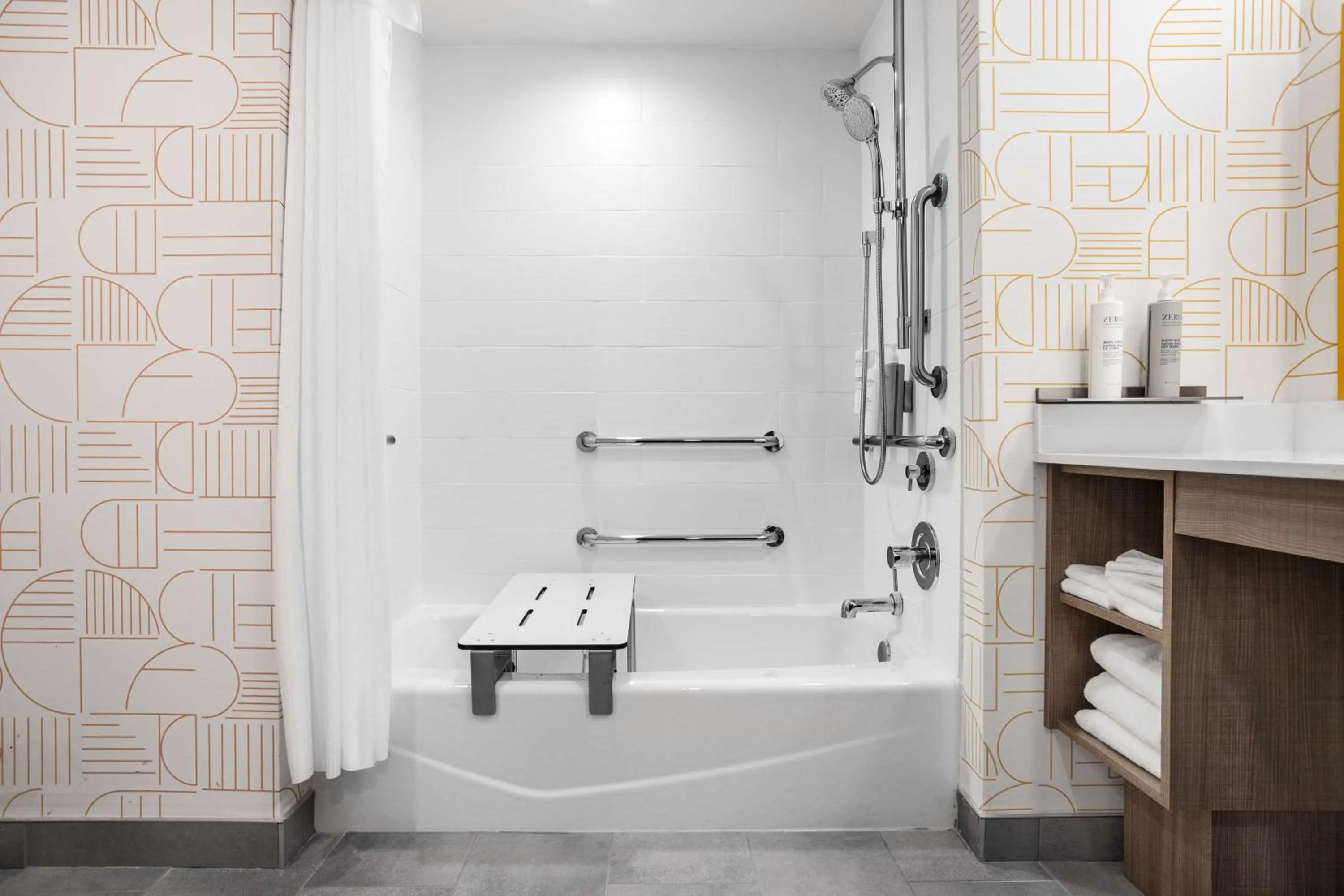 Bathroom in Home2 Suites By Hilton Indianapolis North At Intech Park