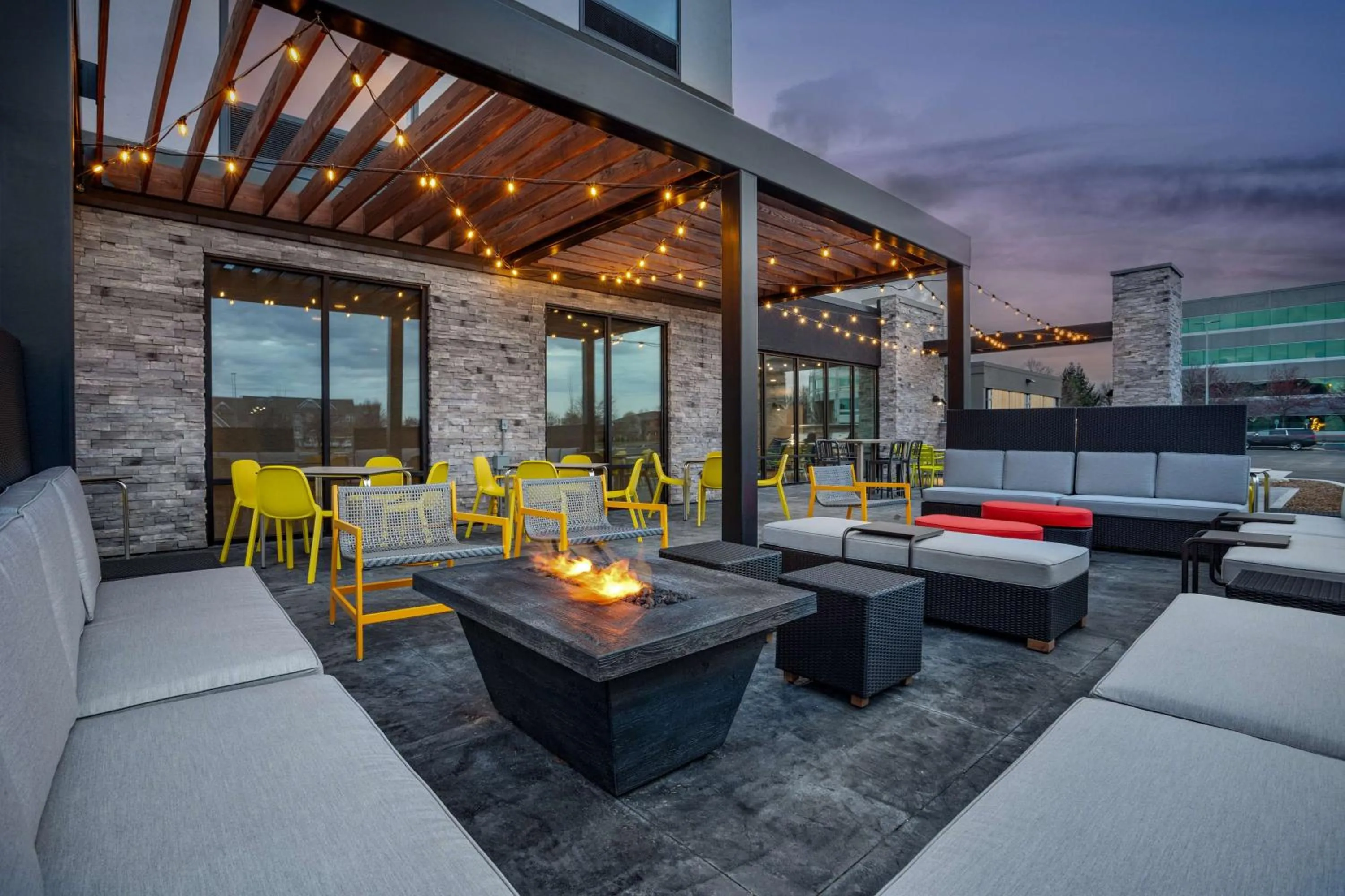 Patio in Home2 Suites By Hilton Indianapolis North At Intech Park