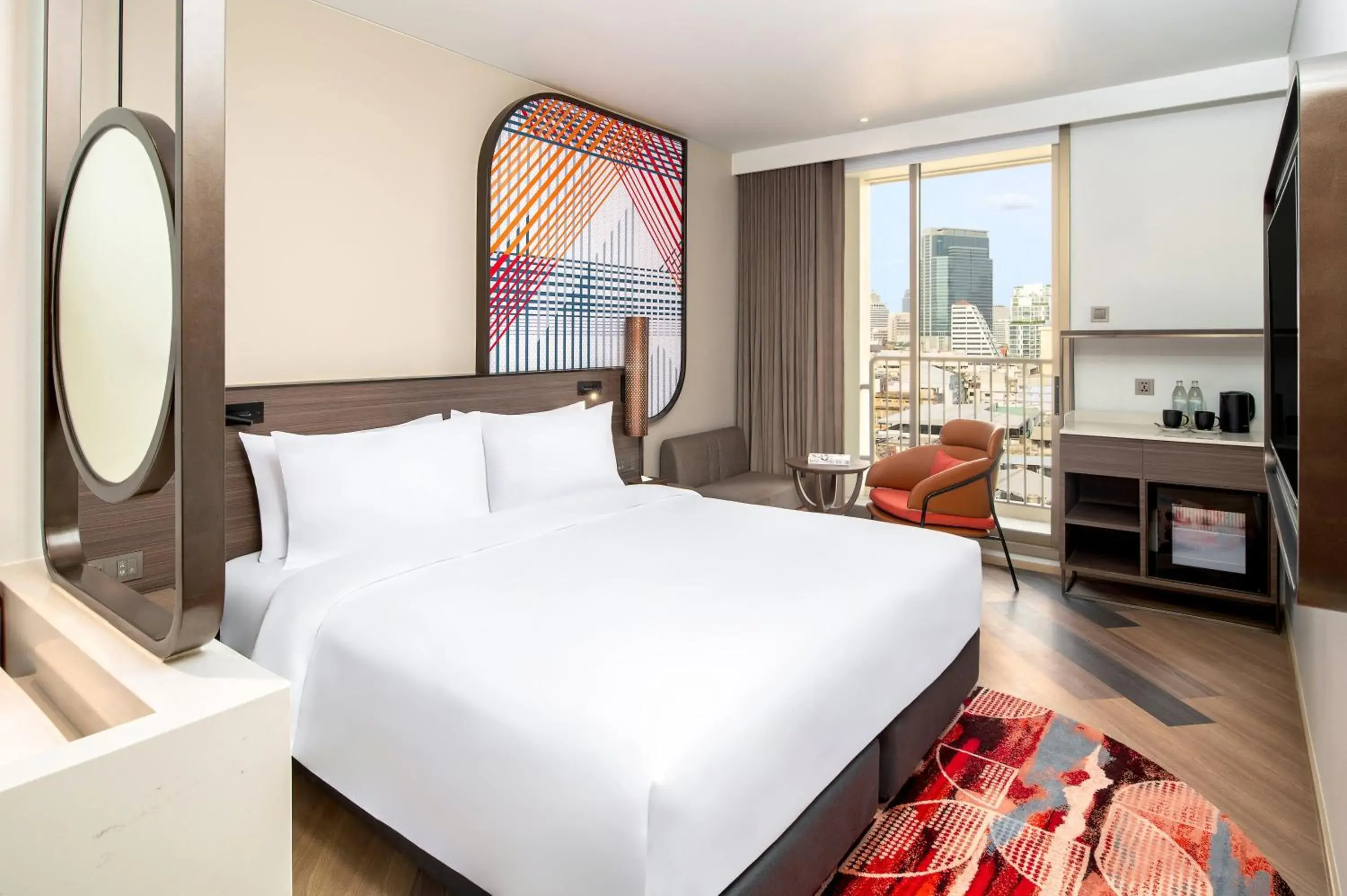 Bed in Mercure Bangkok Surawong Bed in Mercure Bangkok Surawong