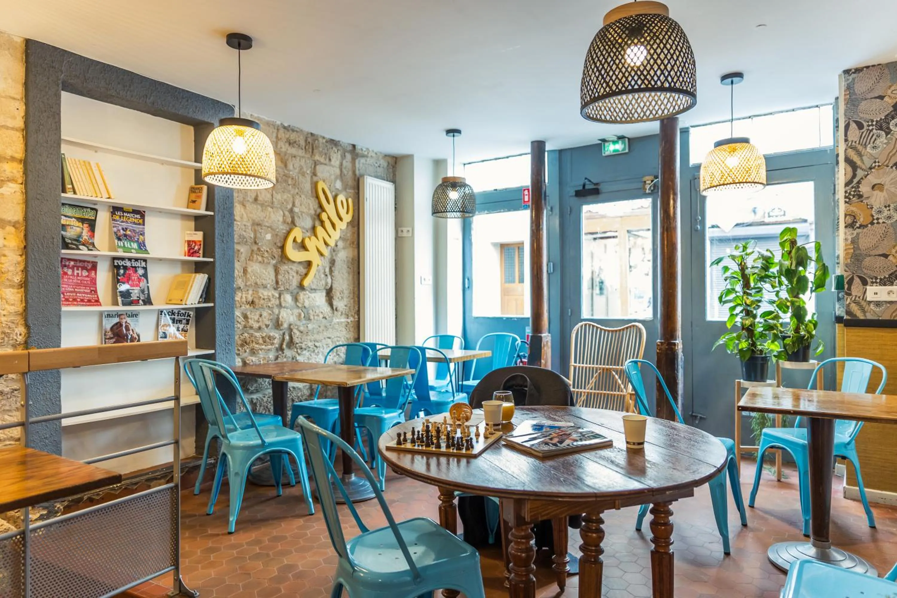 Living room in Young and Happy Latin Quarter by Hiphophostels