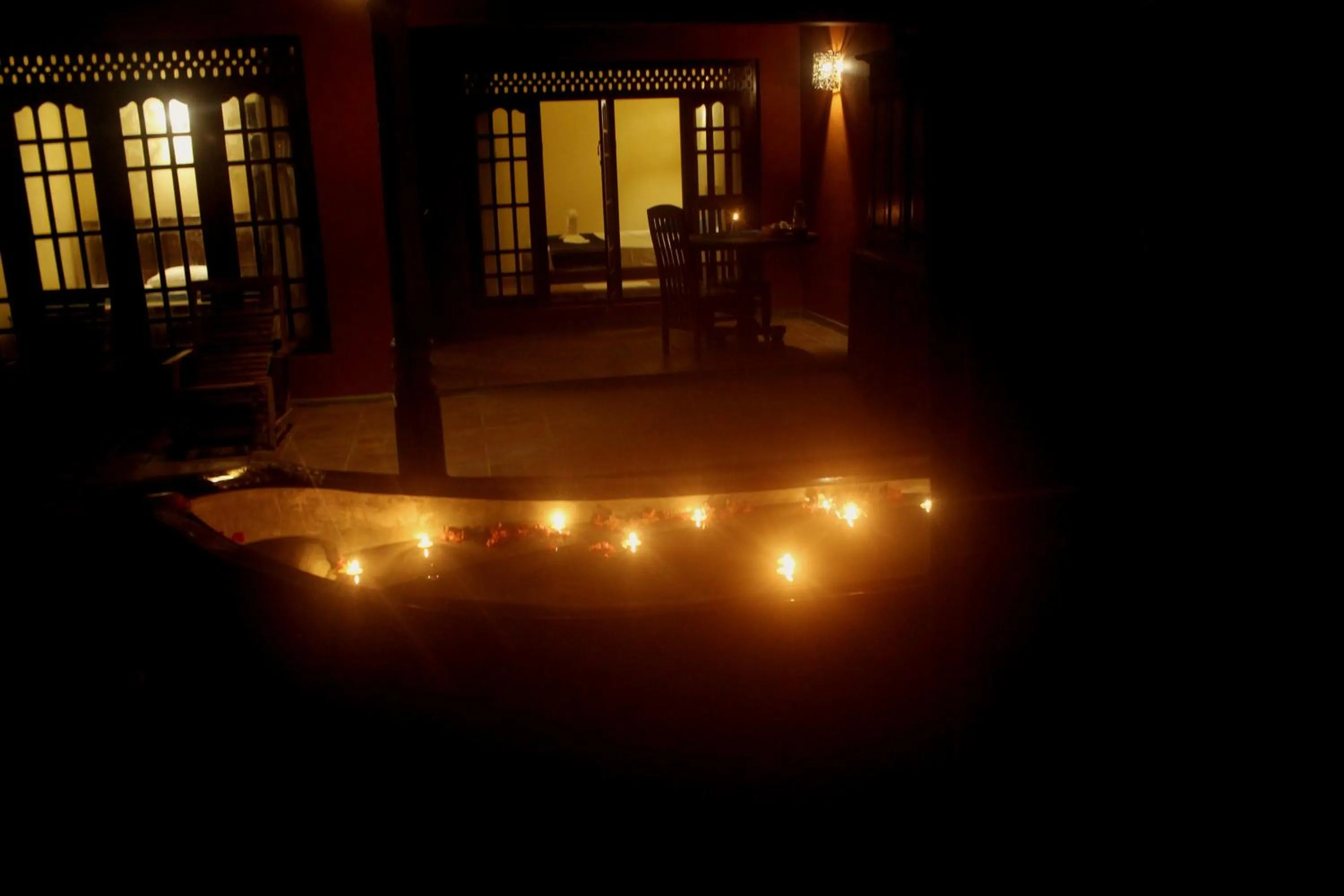 Hot Tub in A4 Villa & Spa.