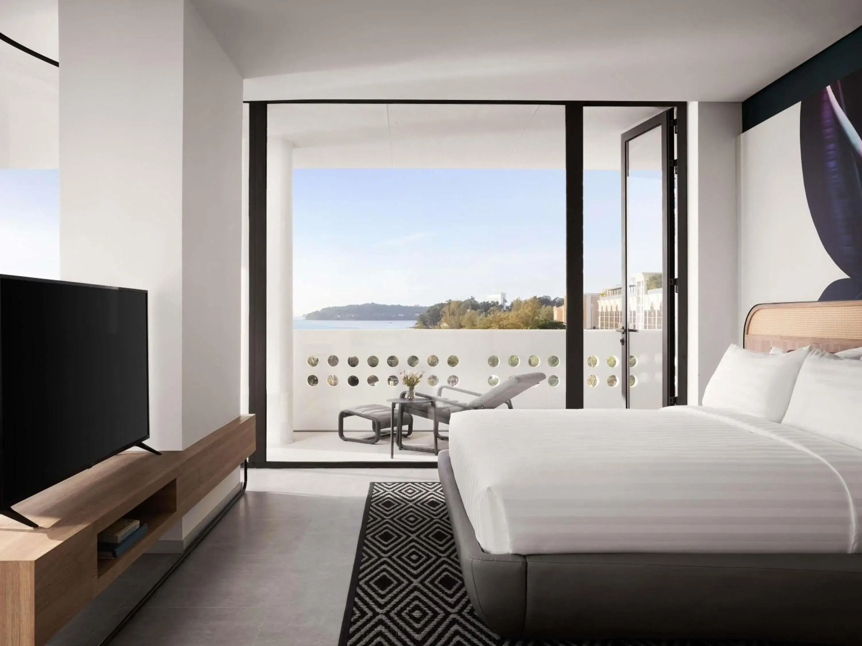 Executive Suite with One Double Bed and Ocean View in Novotel Sihanoukville Holiday Resort Executive Suite with One Double Bed and Ocean View in Novotel Sihanoukville Holiday Resort