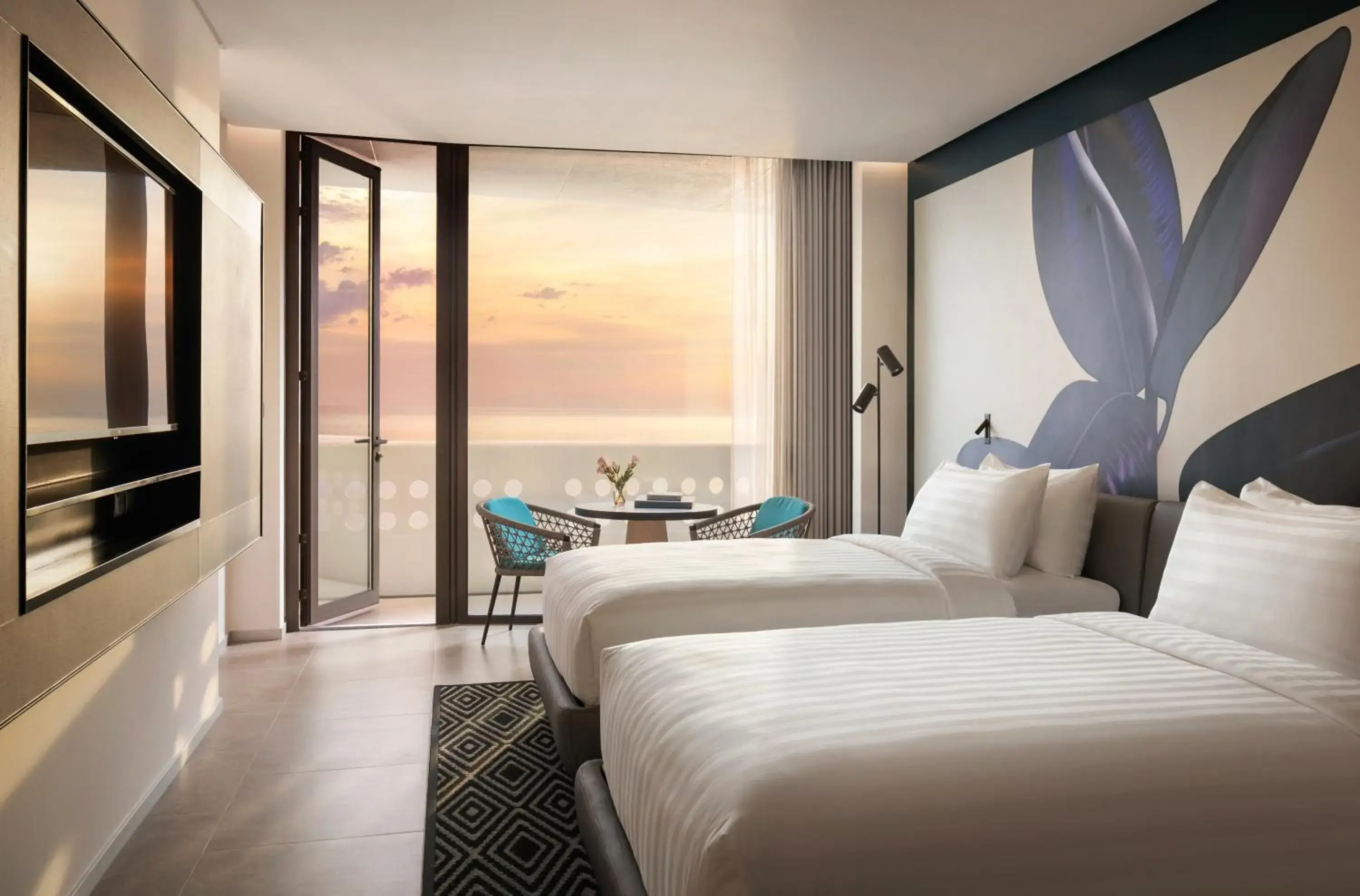 Superior Twin Room with Two Single Beds and Ocean View in Novotel Sihanoukville Holiday Resort Superior Twin Room with Two Single Beds and Ocean View in Novotel Sihanoukville Holiday Resort