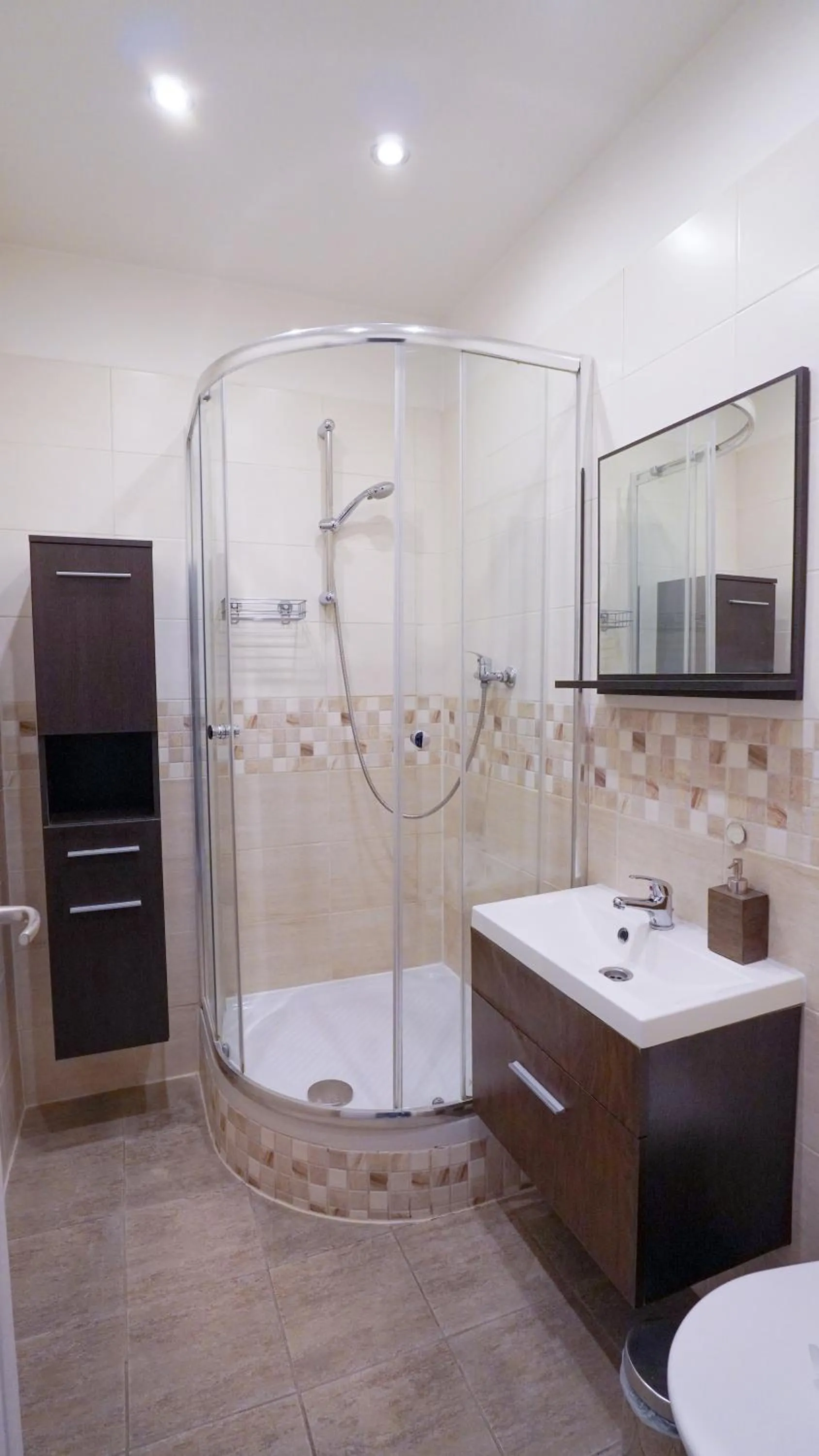 Shower in Elegant & Stylish Center Apartments!